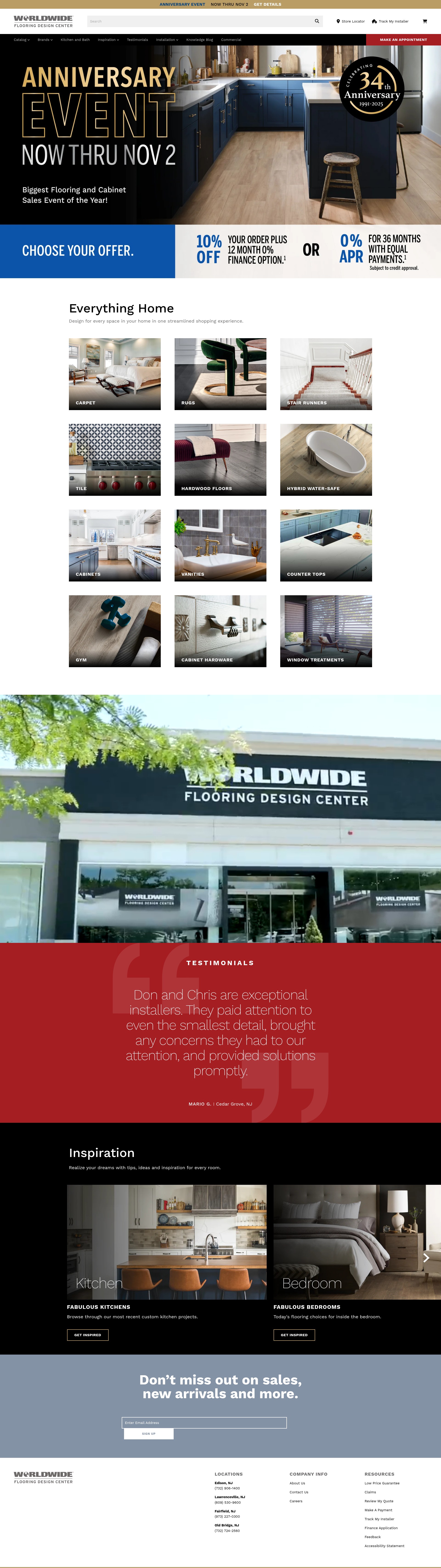 Screenshot of worldwidefloors.com