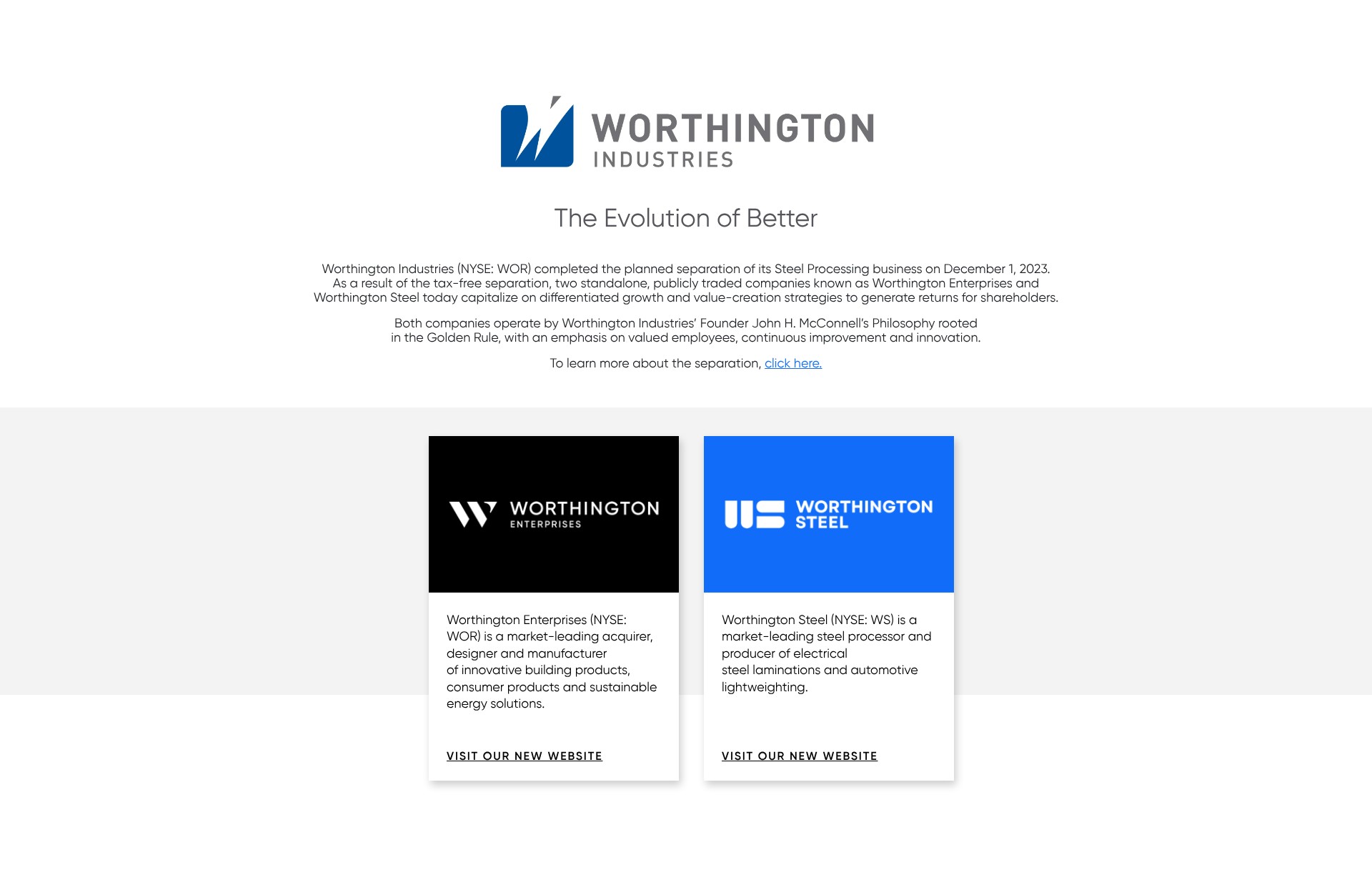 Screenshot of worthingtonindustries.com