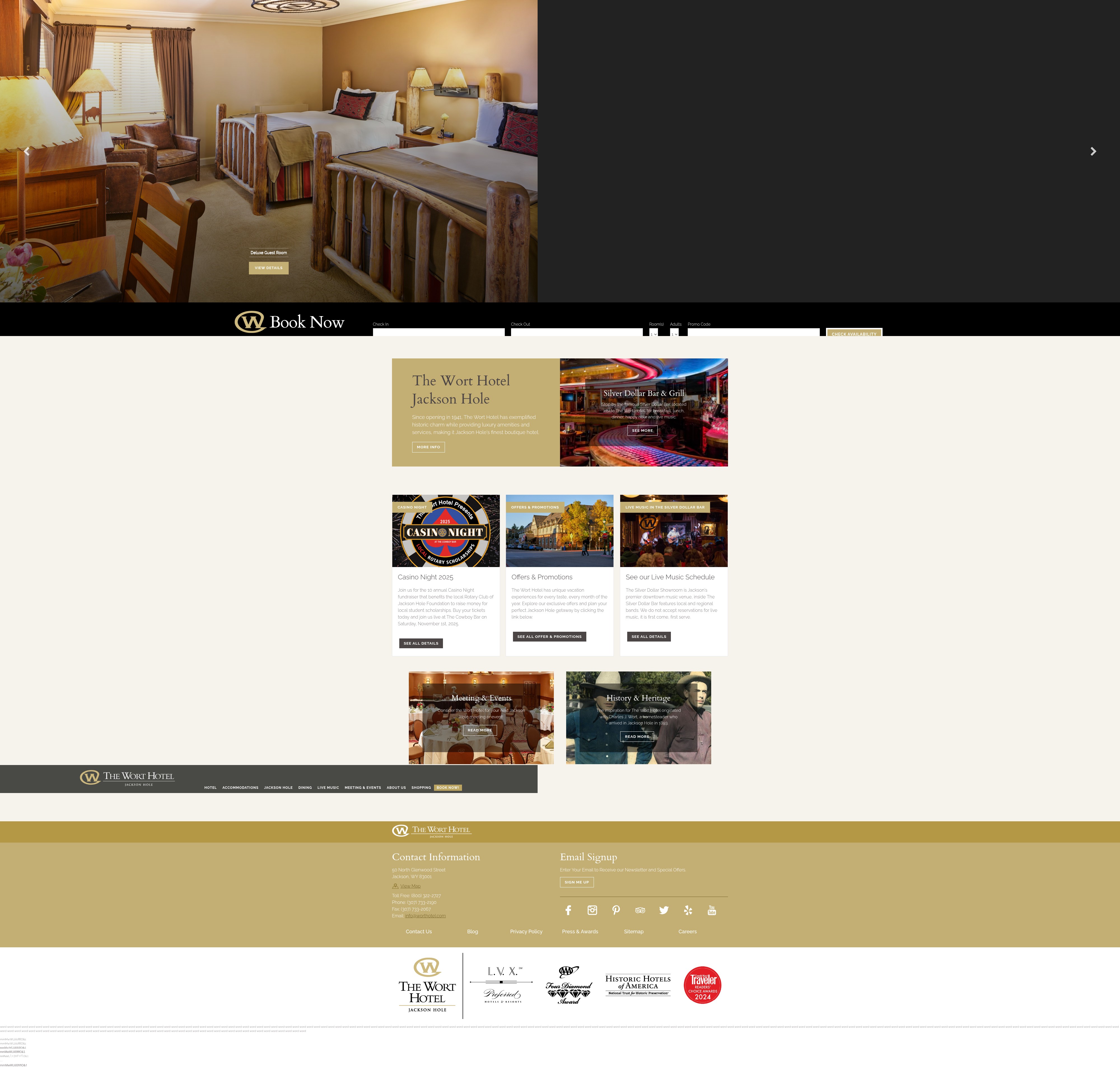 Screenshot of worthotel.com