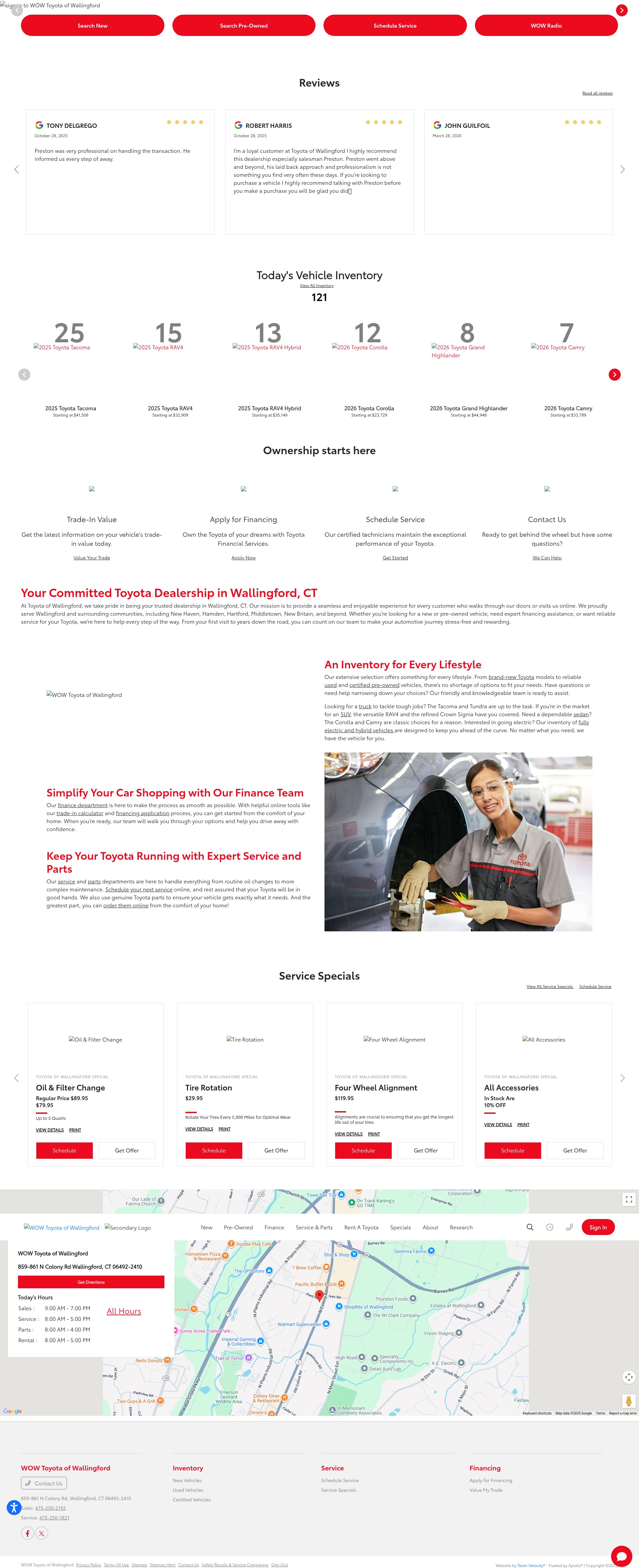 Screenshot of wow-toyota.com