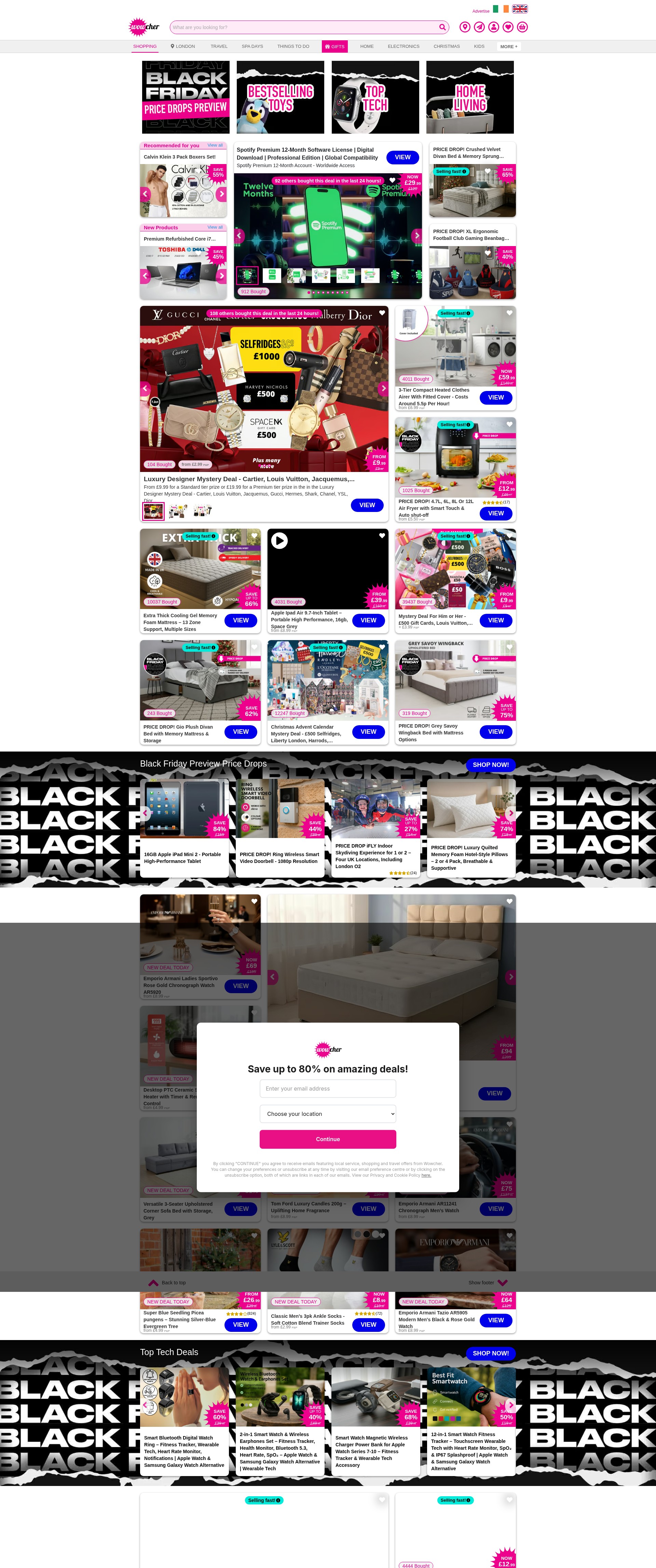 Screenshot of wowcher.co.uk