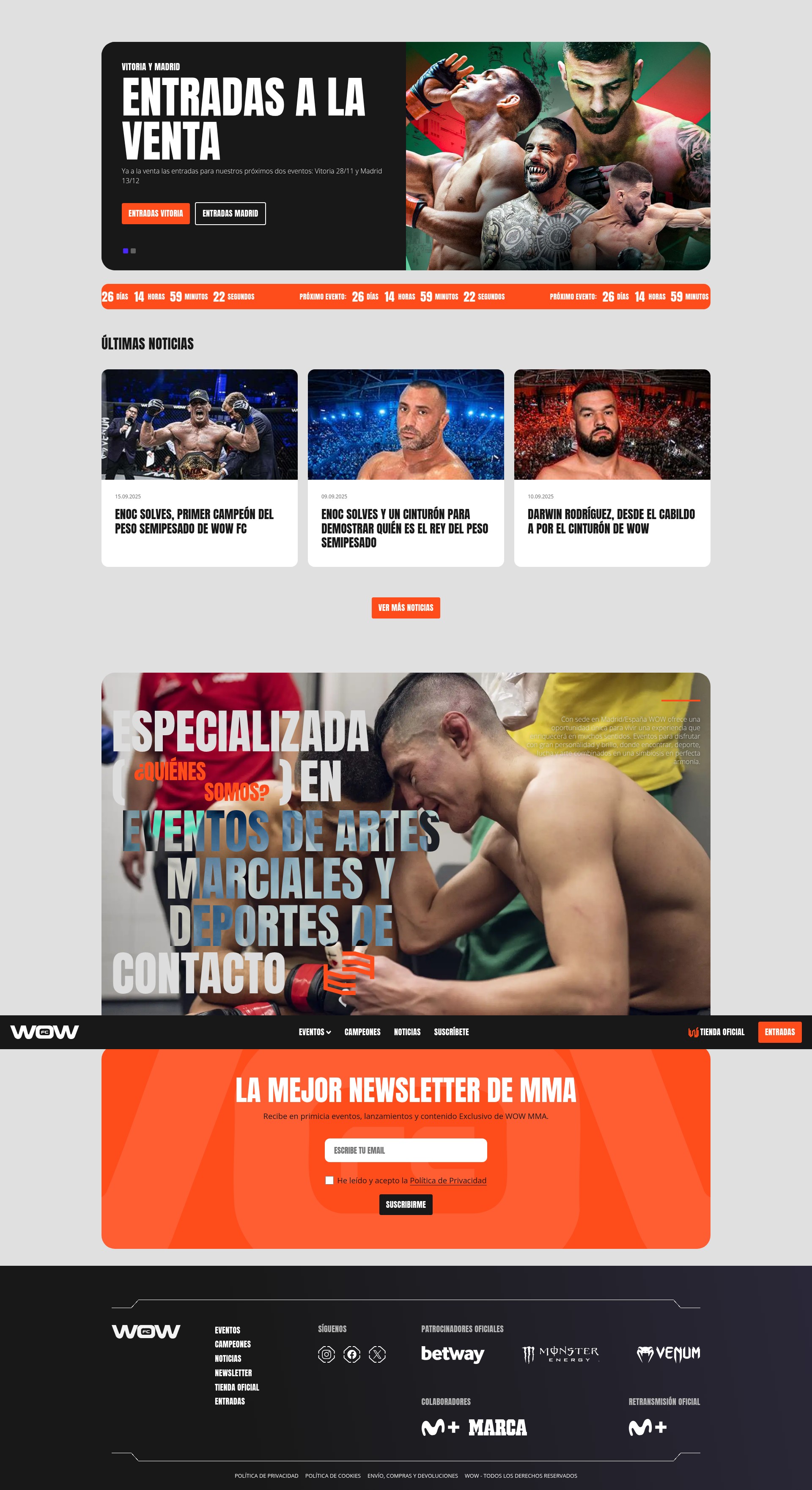 Screenshot of wowmma.com