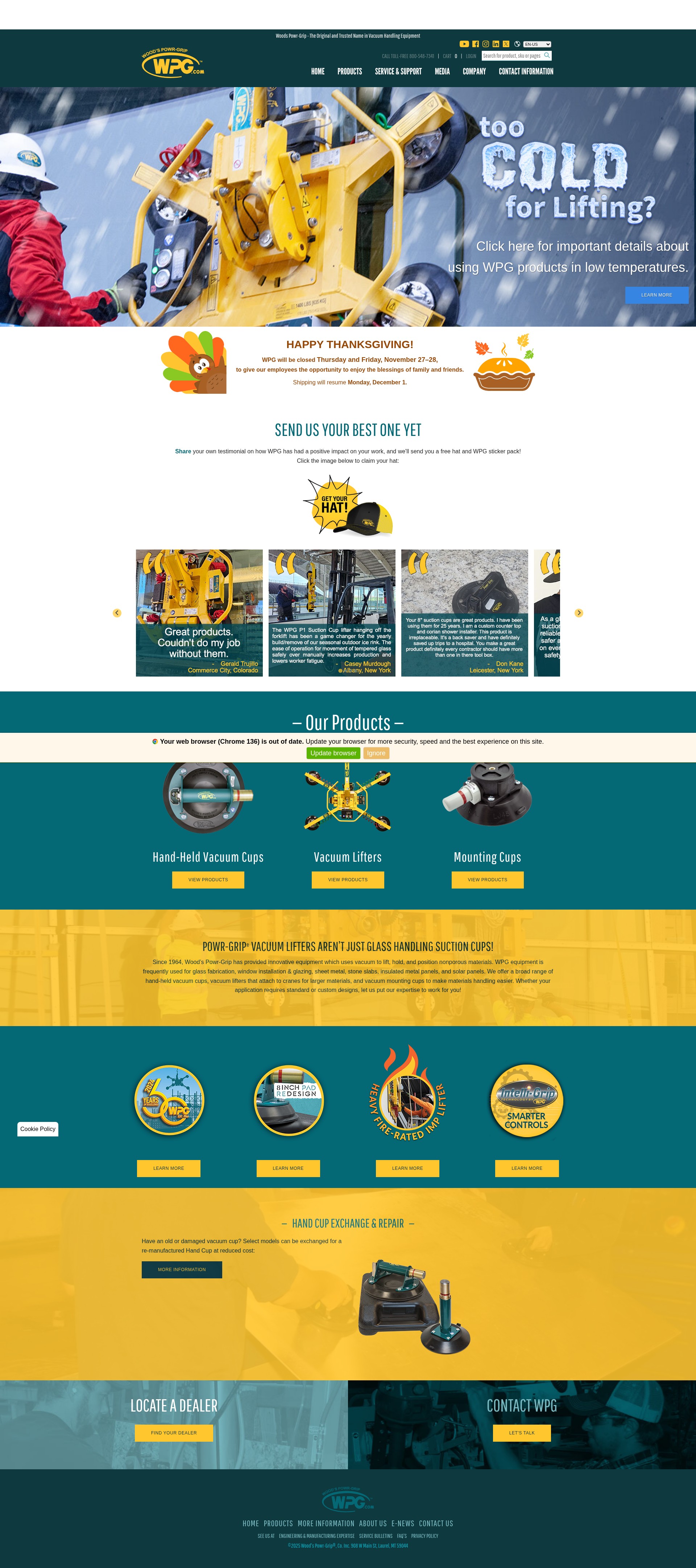 Screenshot of wpg.com