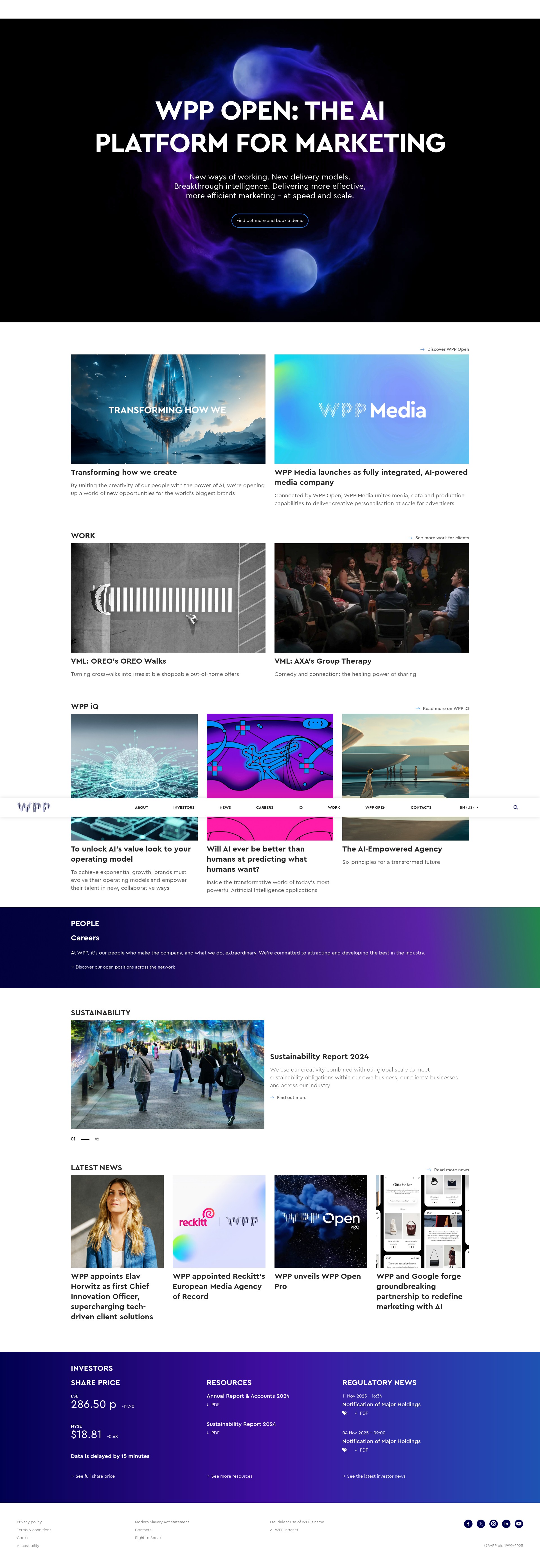 Screenshot of wpp.com