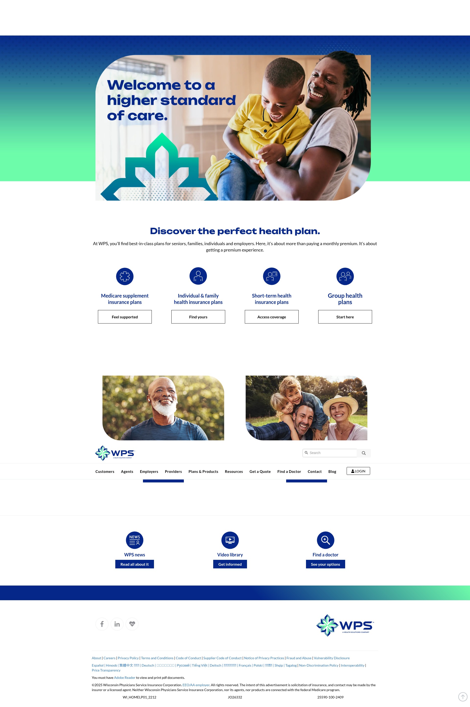 Screenshot of wpshealth.com