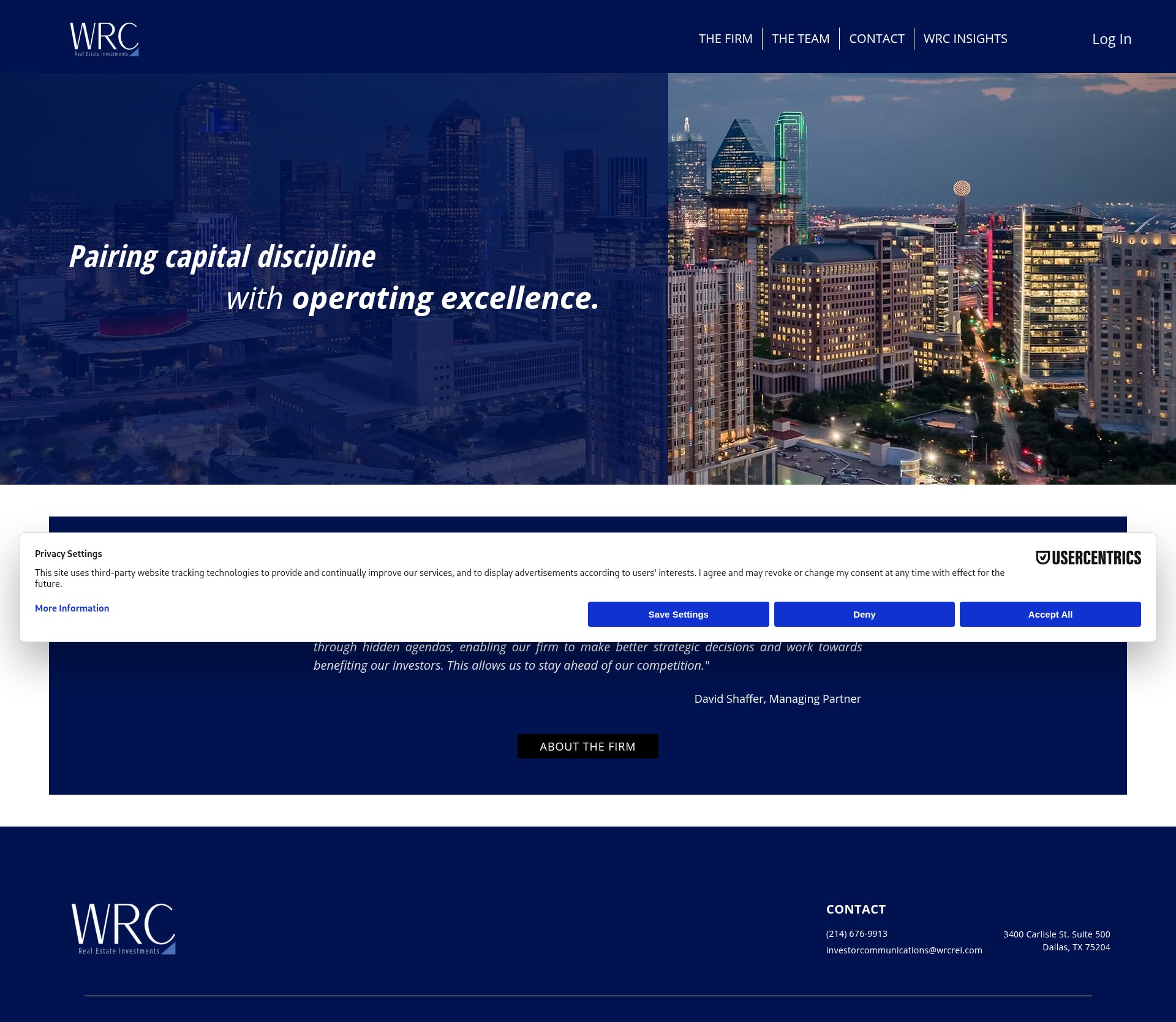 Screenshot of wrcrei.com