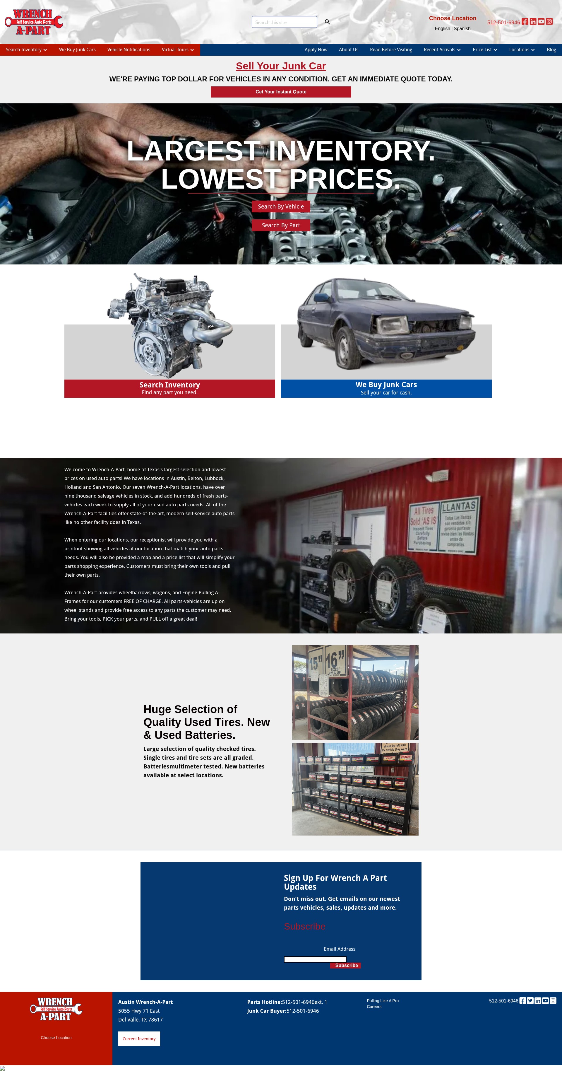 Screenshot of wrenchapart.com