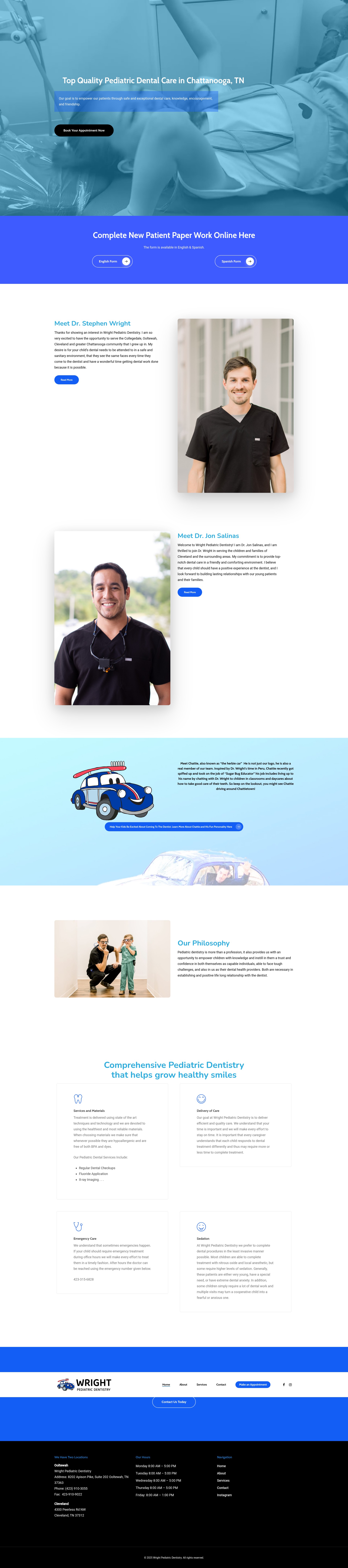 Screenshot of wrightpediatricdentistry.com