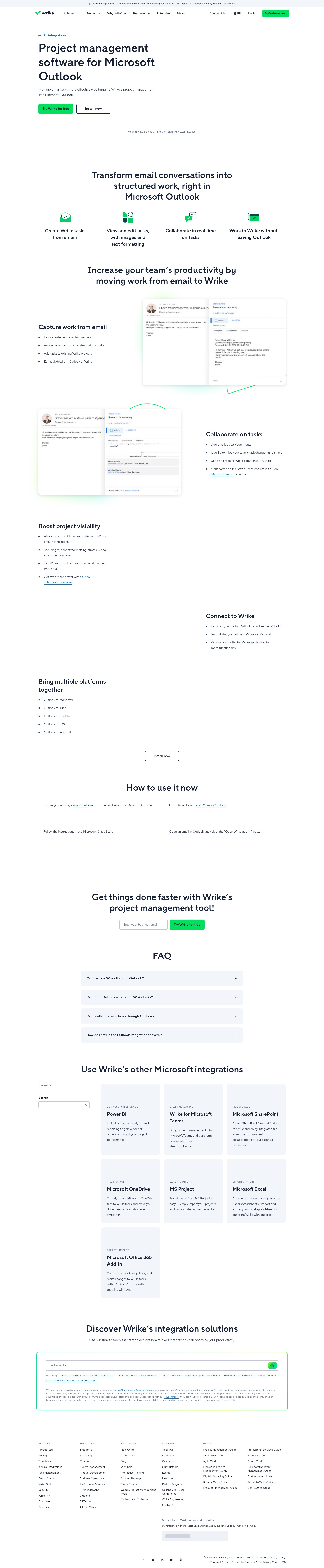 Screenshot of wrike.com