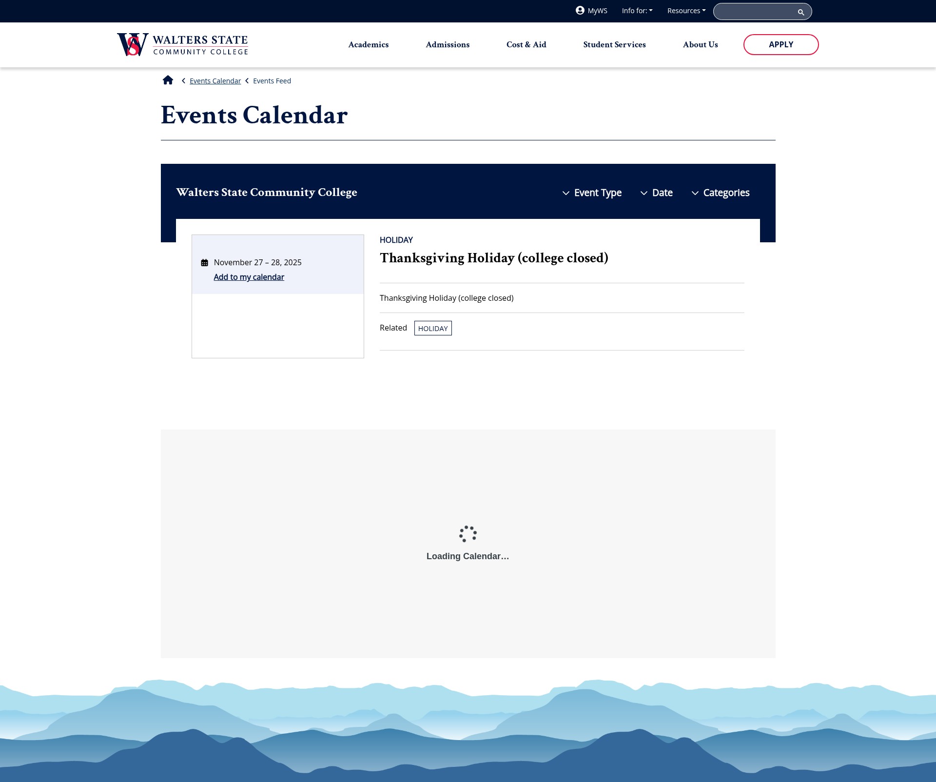 Screenshot of ws.edu