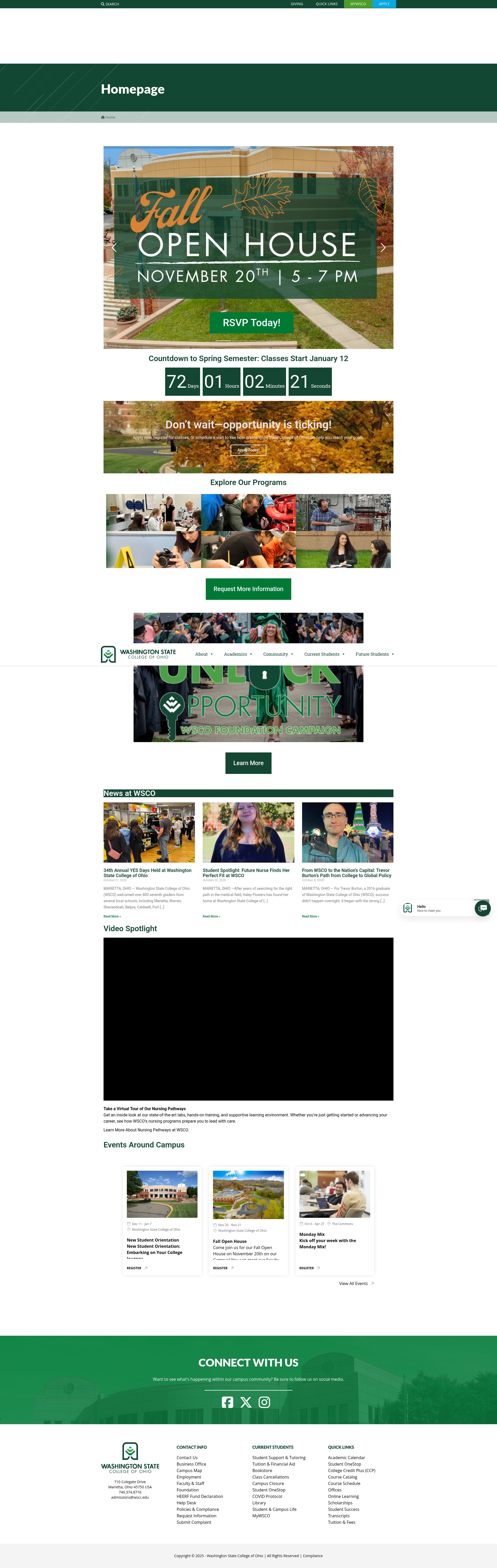 Screenshot of wsco.edu