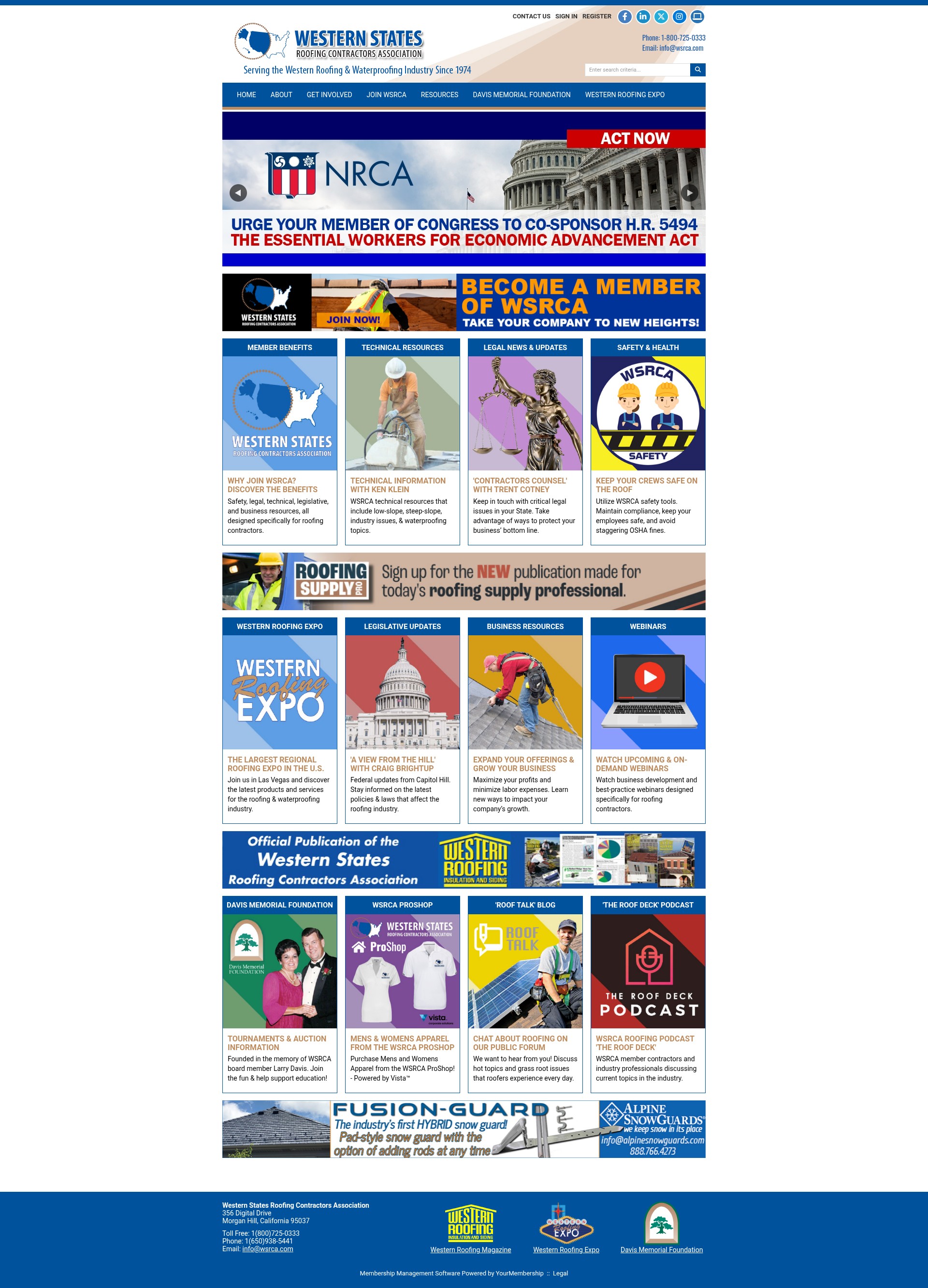 Screenshot of wsrca.com