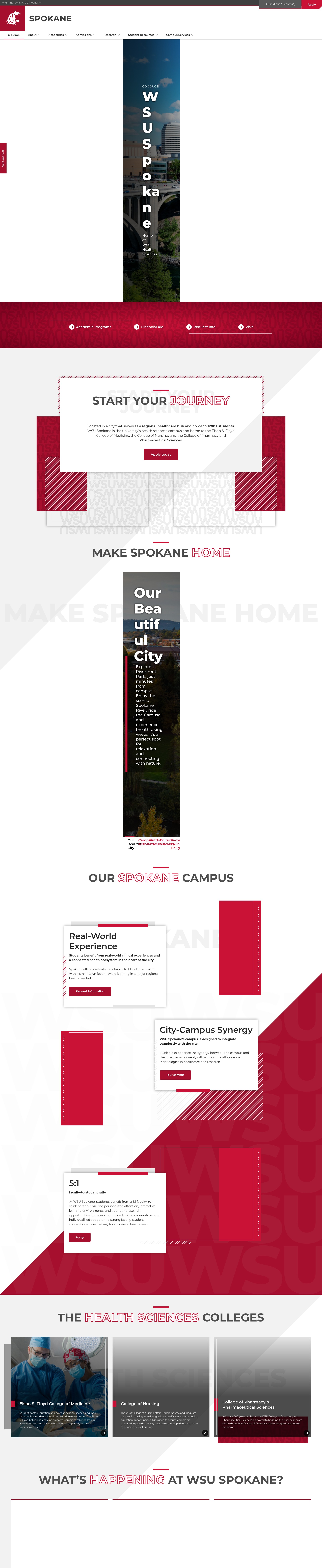 Screenshot of wsu.edu