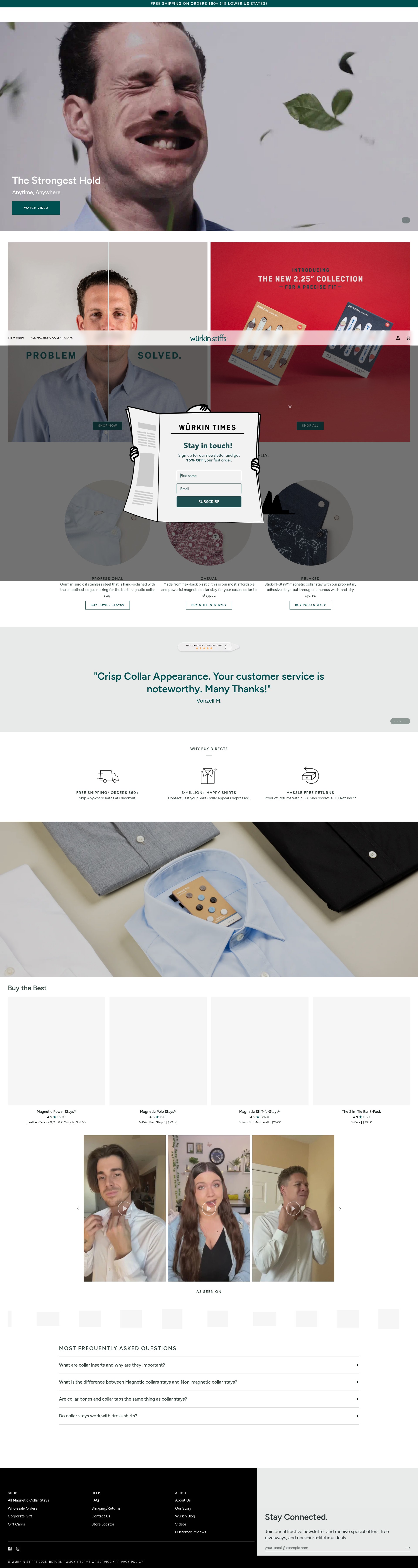 Screenshot of wurkinstiffs.com