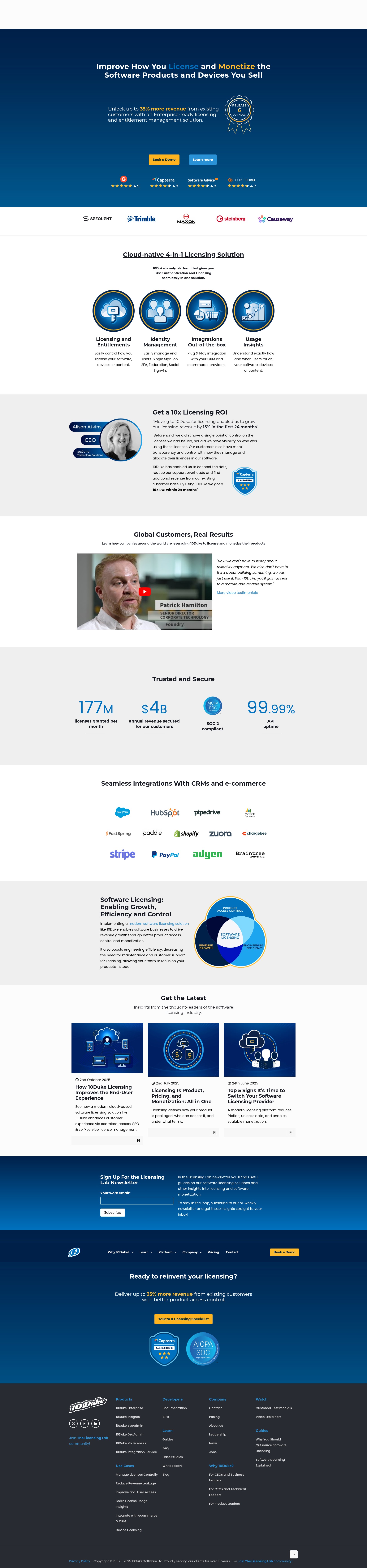 Screenshot of www.10duke.com