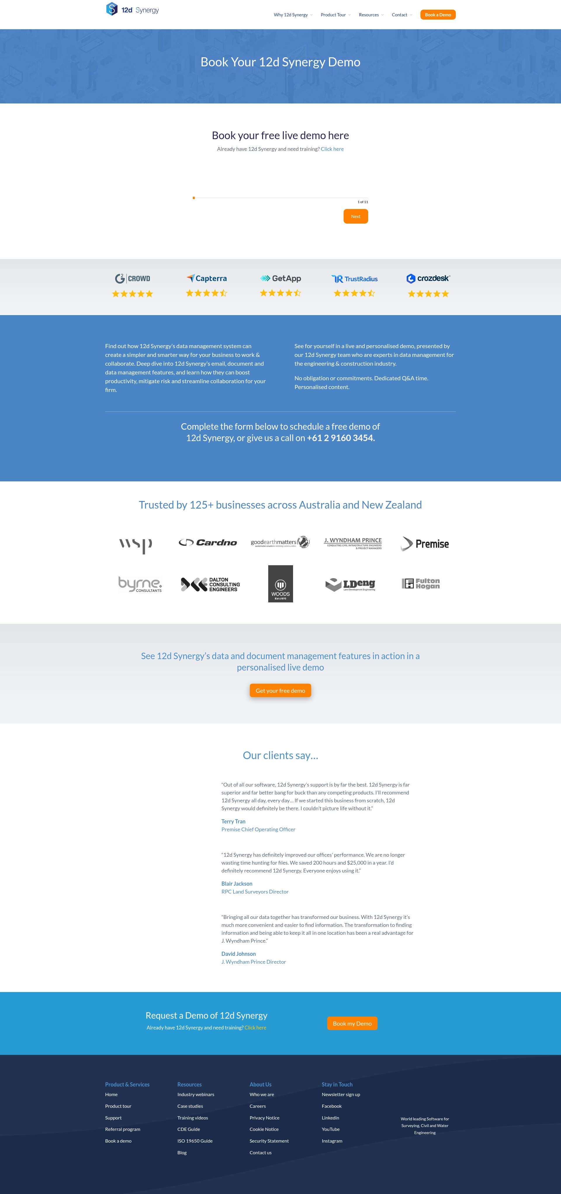 Screenshot of www.12dsynergy.com