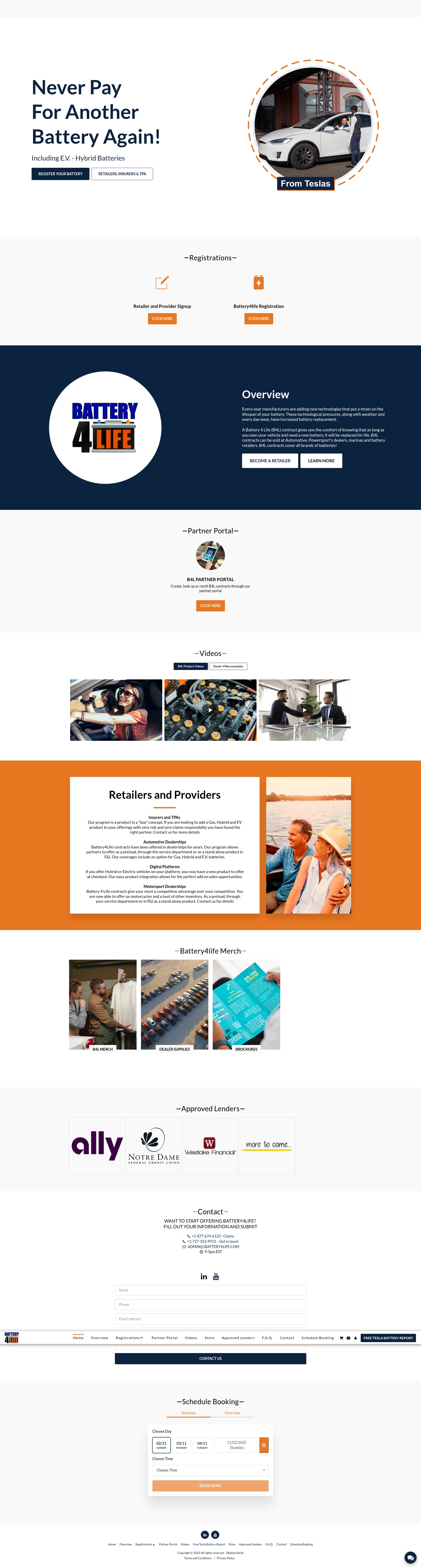 Screenshot of www.1battery4life.com
