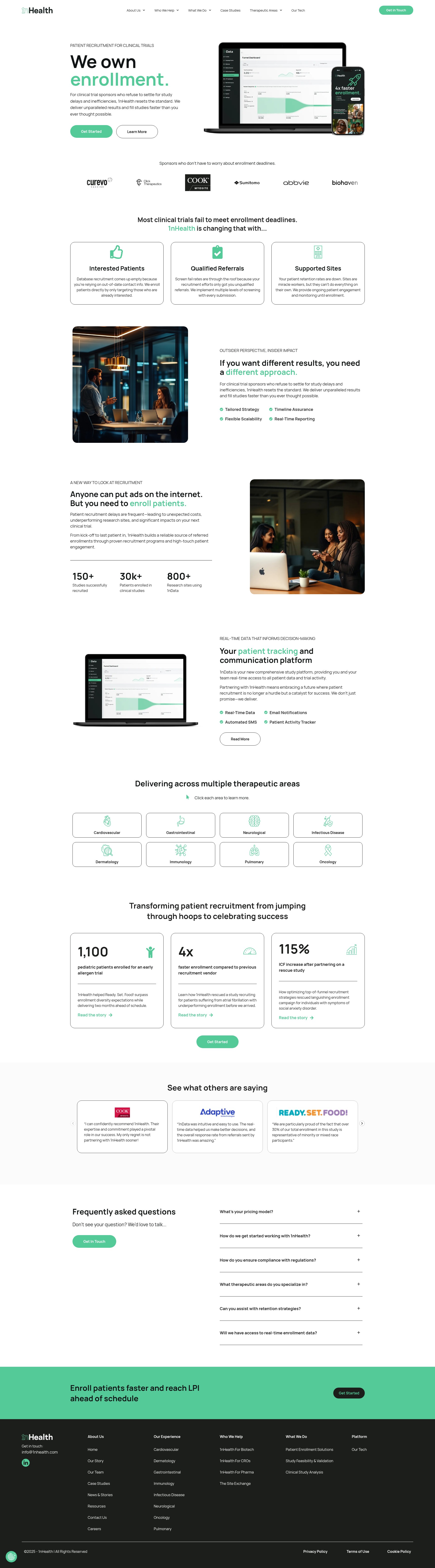 Screenshot of www.1nhealth.com