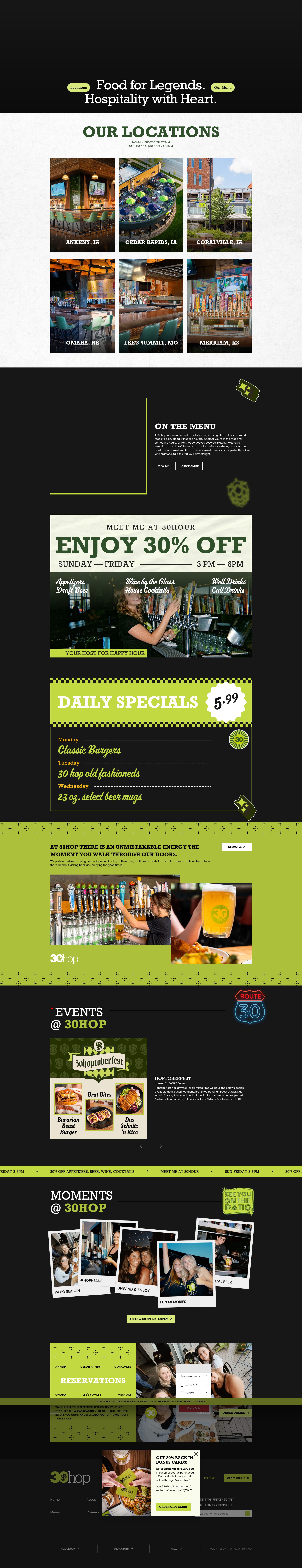Screenshot of www.30hop.com