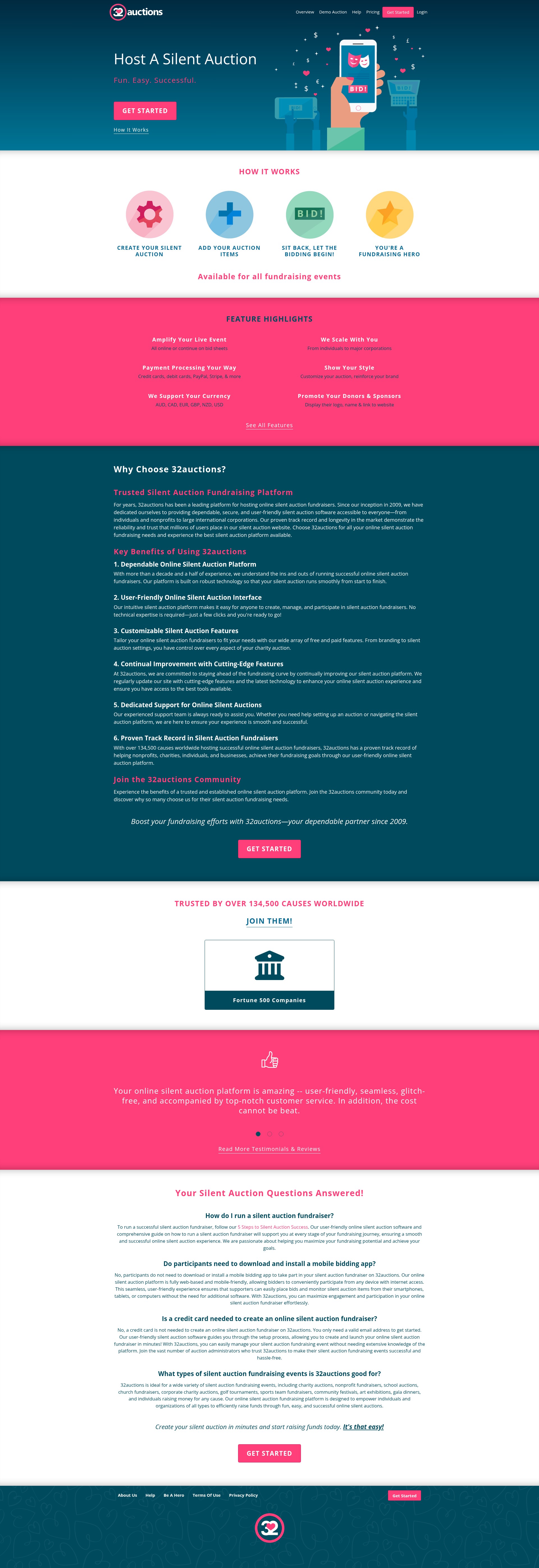 Screenshot of www.32auctions.com