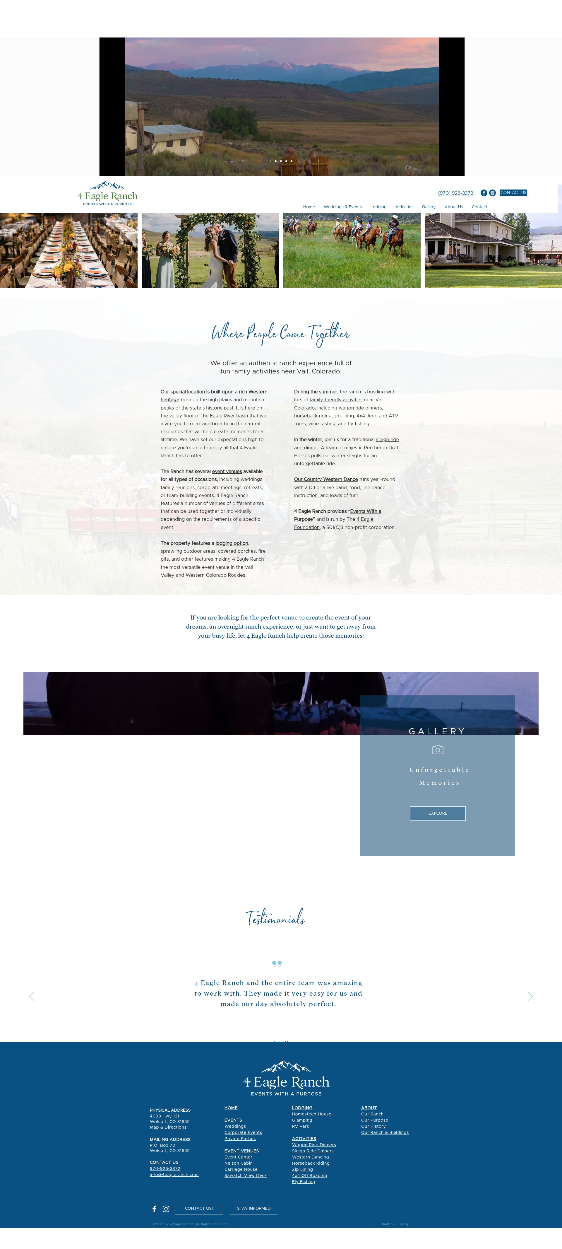 Screenshot of www.4eagleranch.com