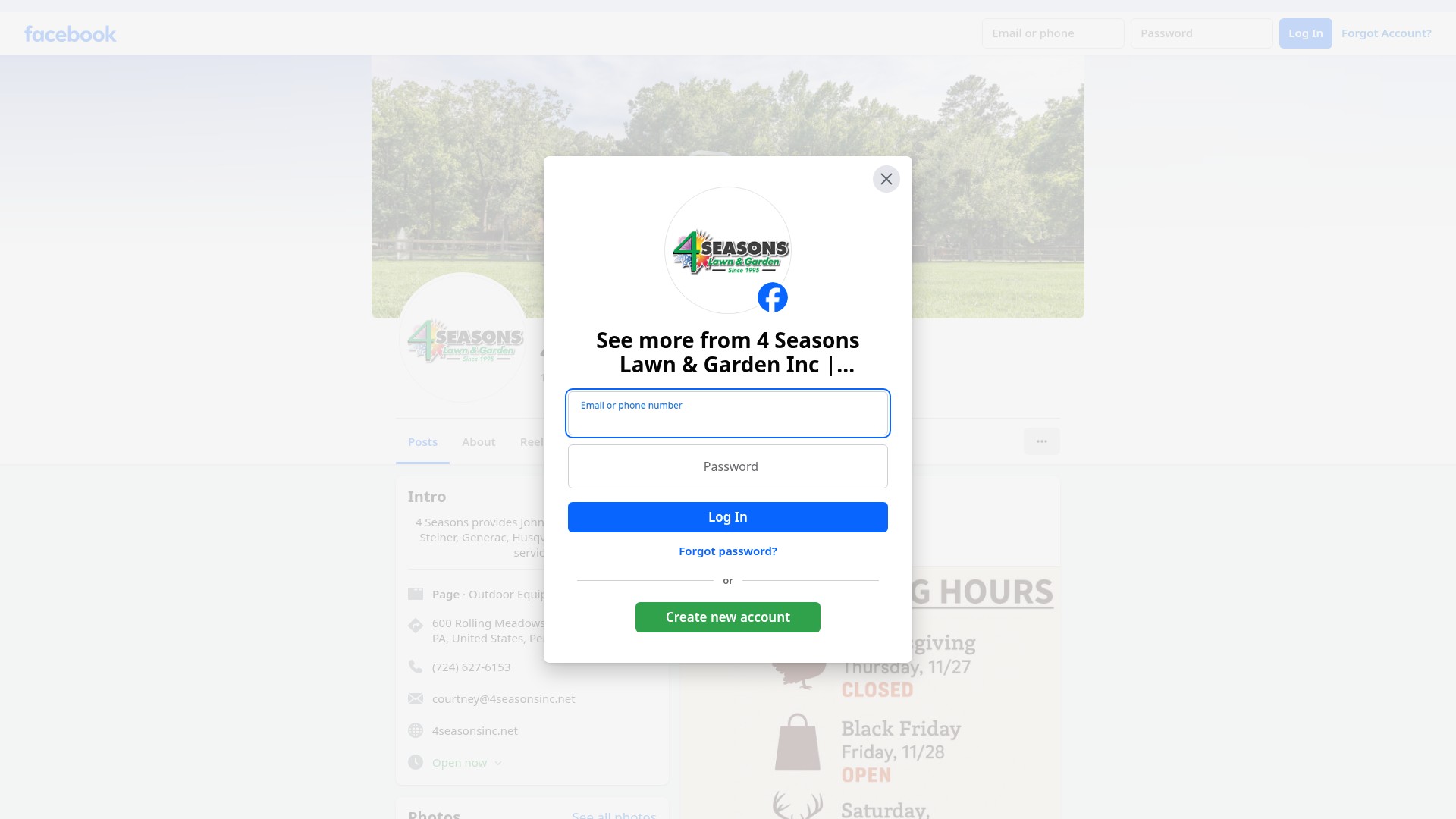 Screenshot of www.4seasonsinc.net