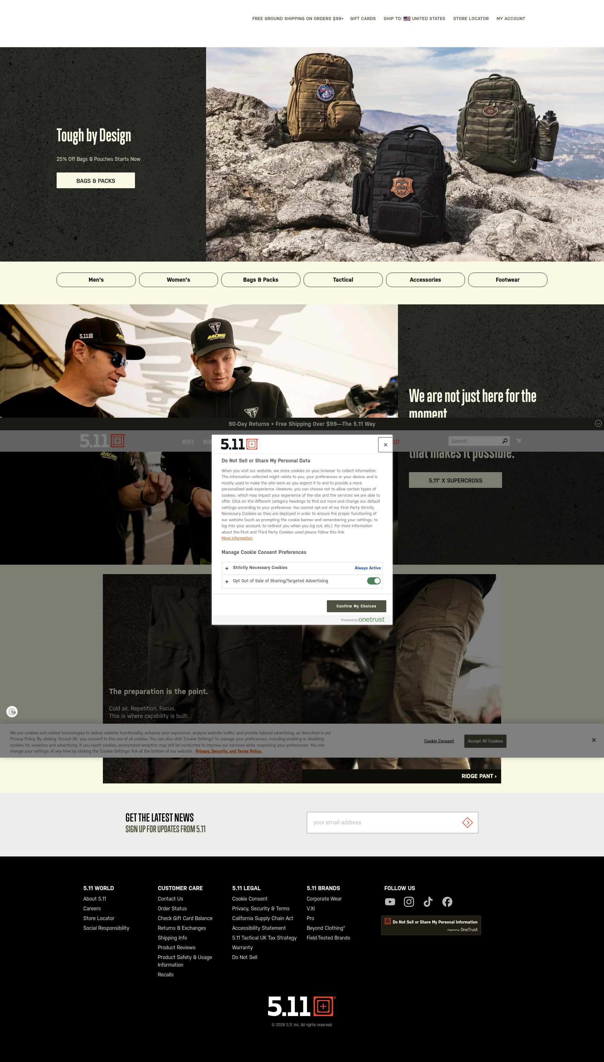 Screenshot of www.511tactical.com