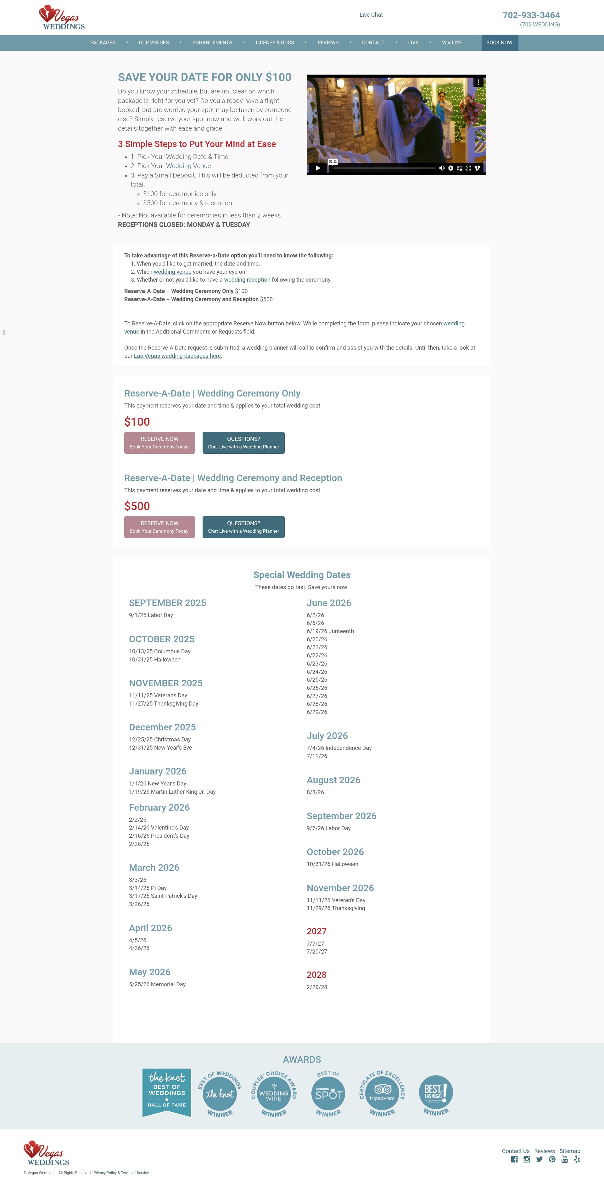 Screenshot of www.702wedding.com
