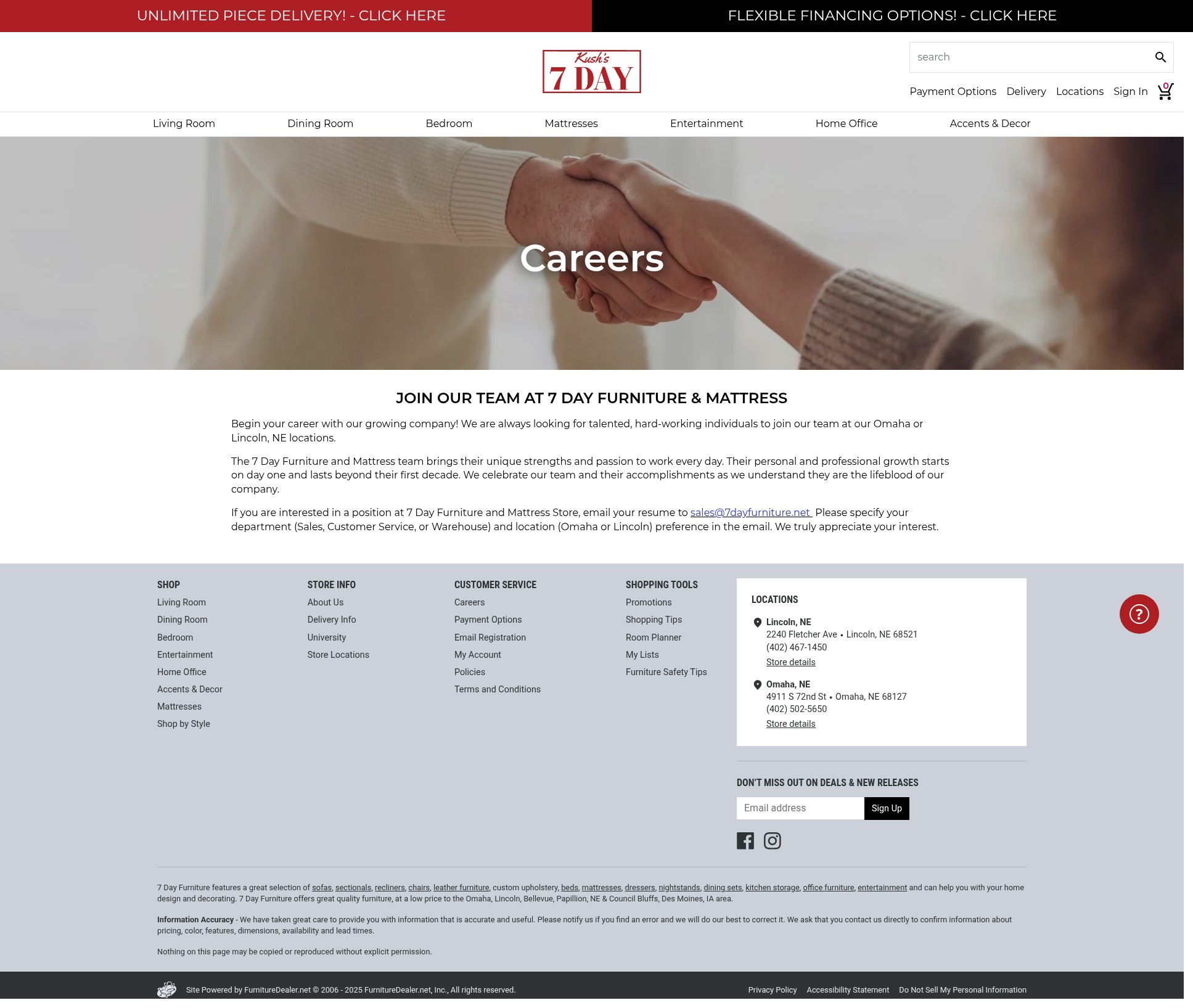 Screenshot of www.7dayfurniture.net