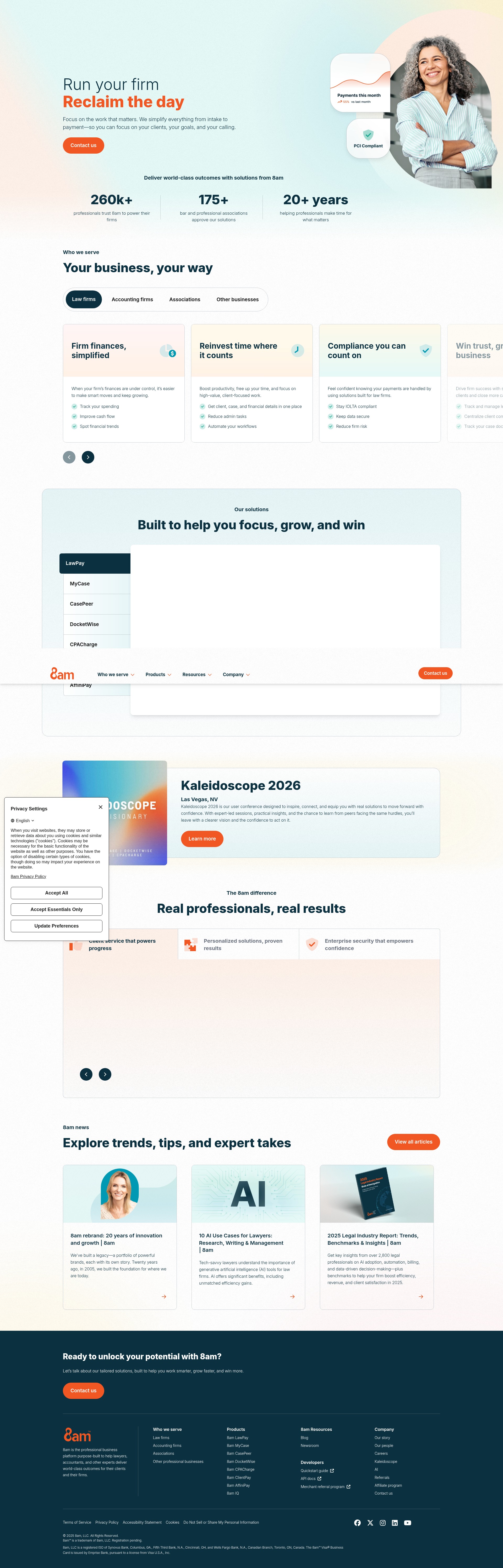 Screenshot of www.8am.com