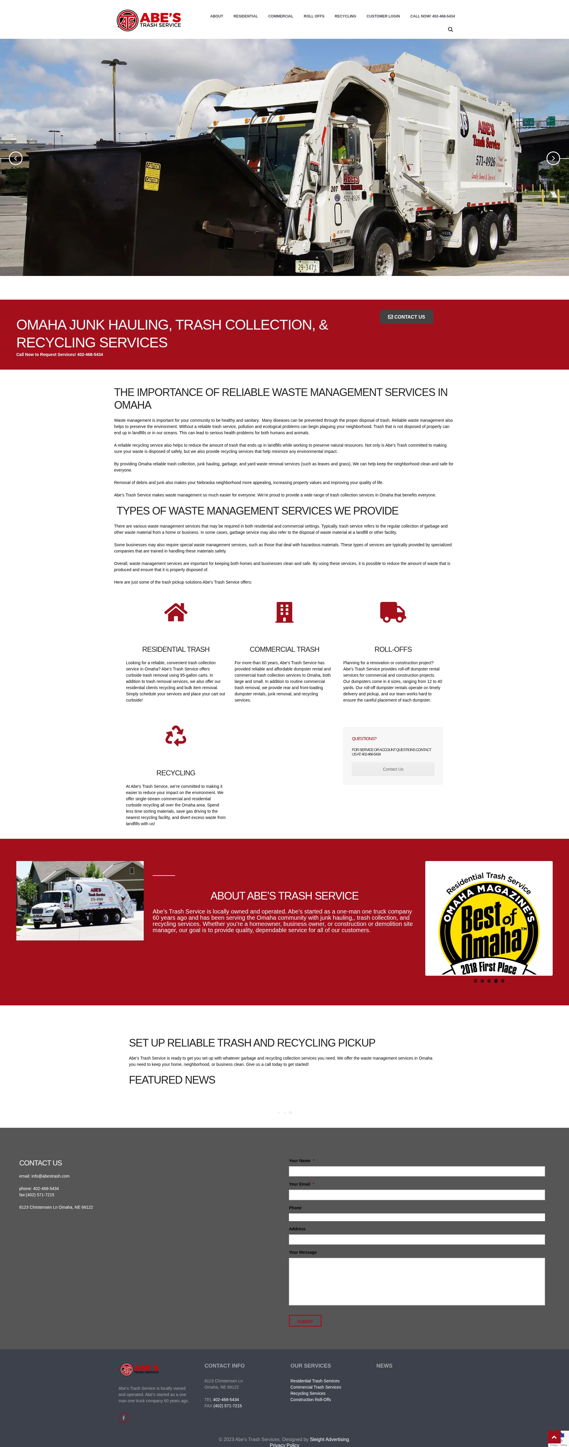 Screenshot of www.abestrash.com
