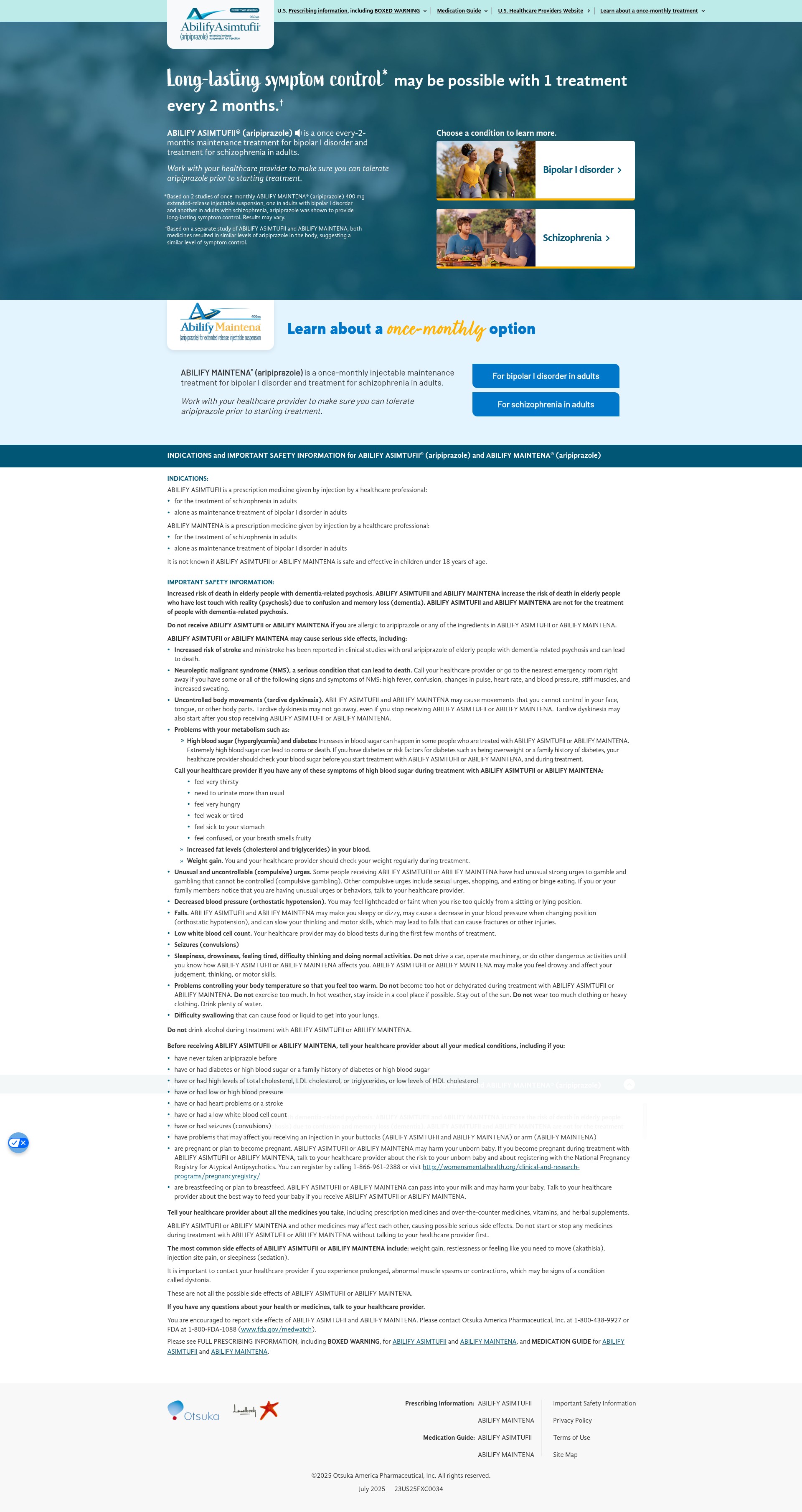 Screenshot of www.abilifyasimtufii.com