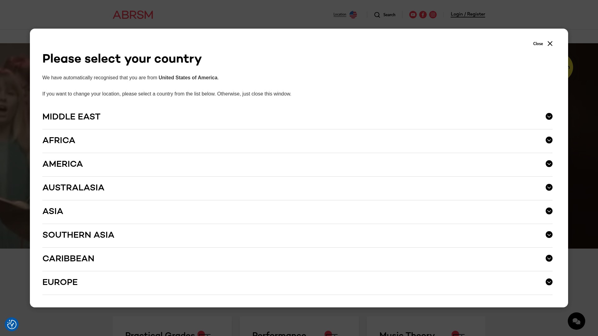 Screenshot of www.abrsm.org