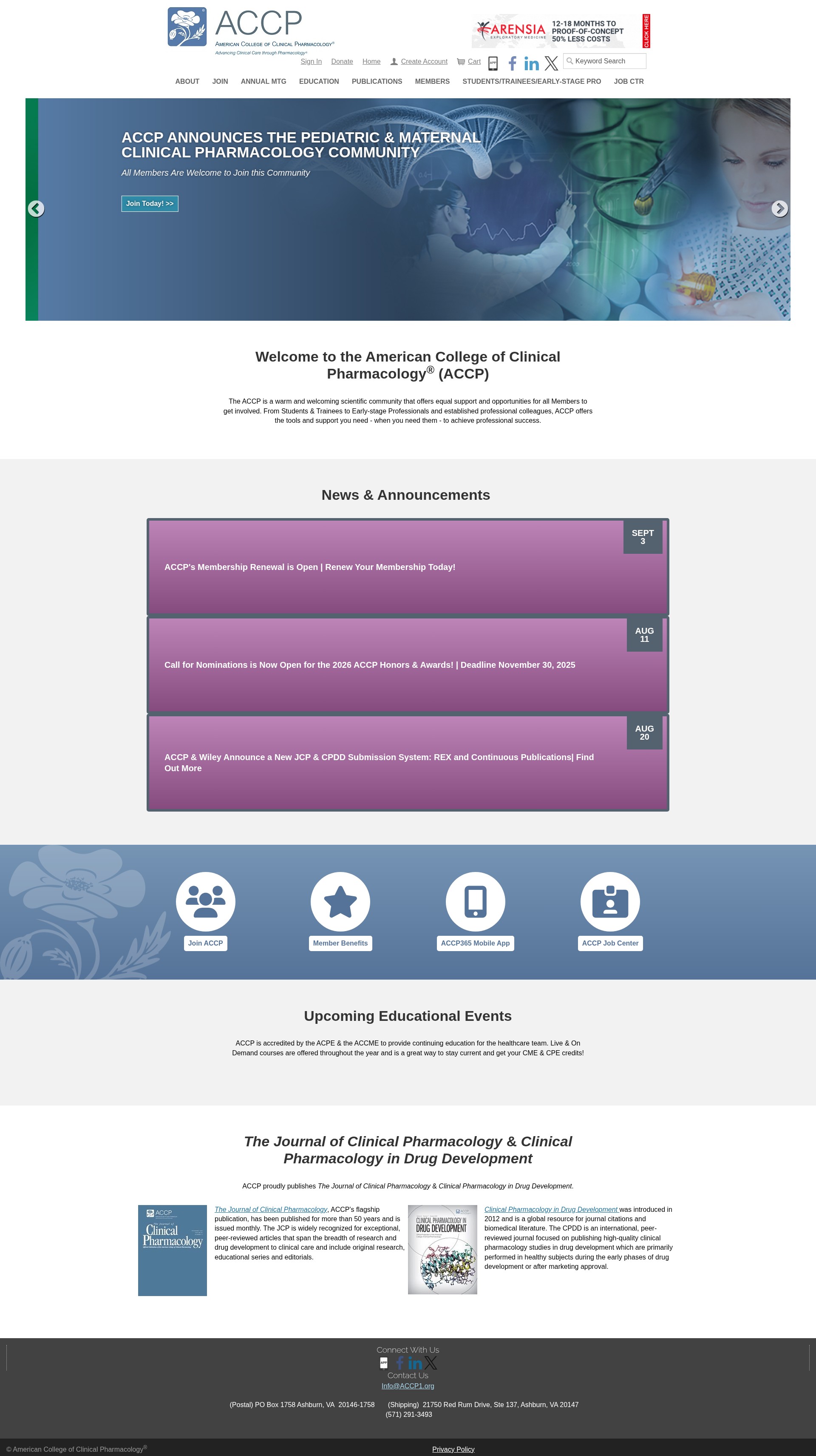 Screenshot of www.accp1.org
