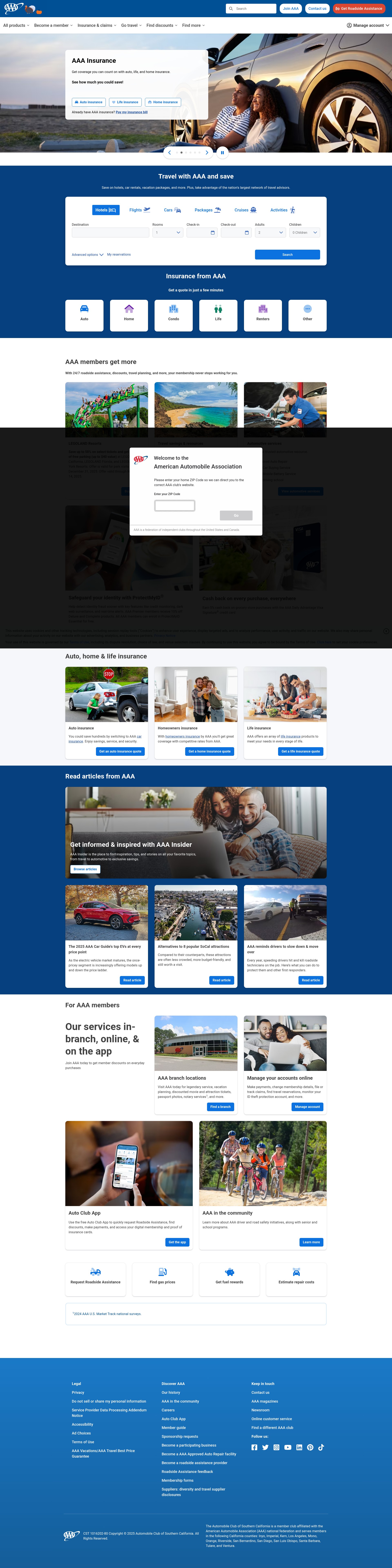 Screenshot of www.ace.aaa.com
