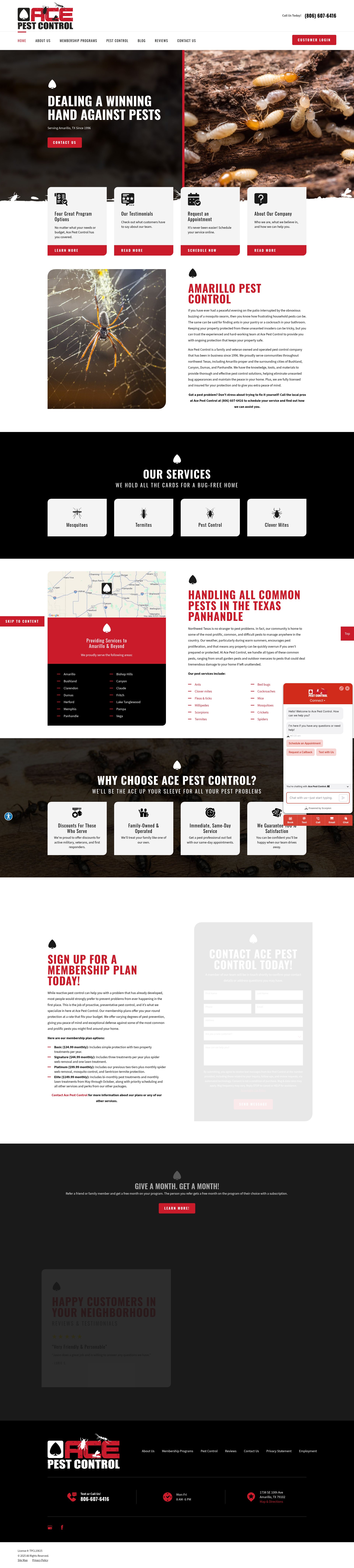 Screenshot of www.acepestcontrol.pro