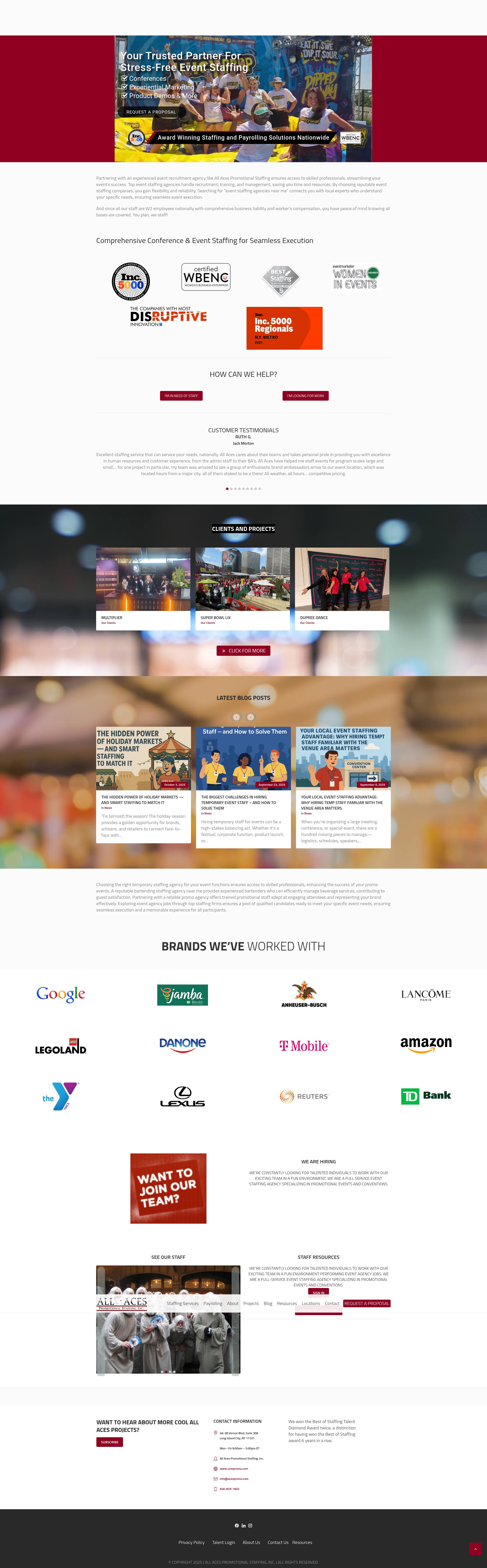 Screenshot of www.acespromo.com