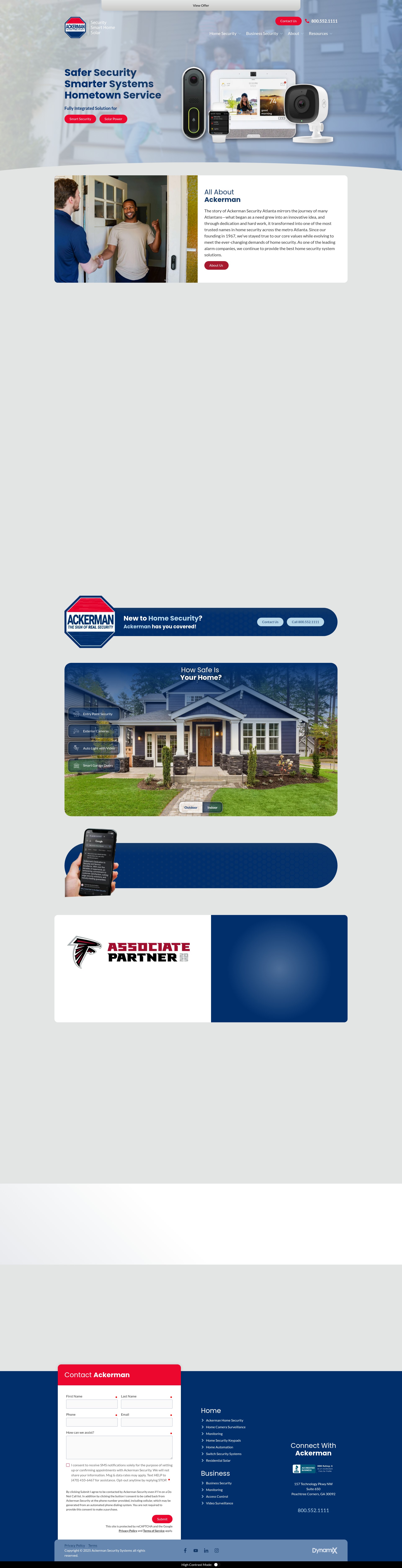 Screenshot of www.ackermansecurity.com