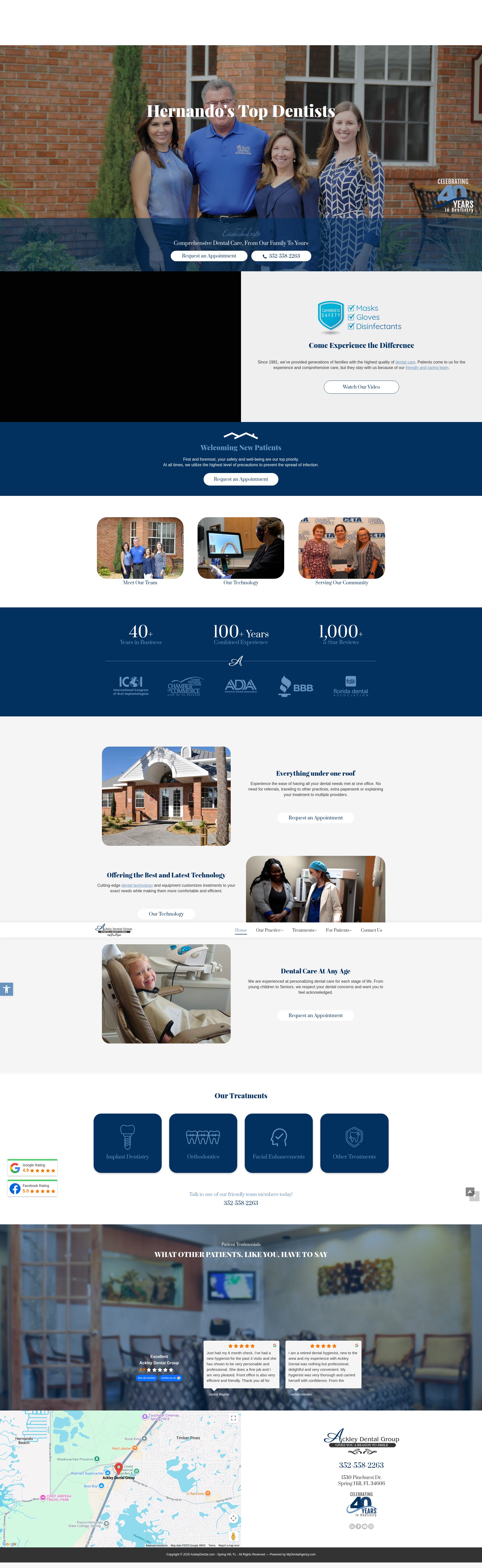 Screenshot of www.ackleydental1.com