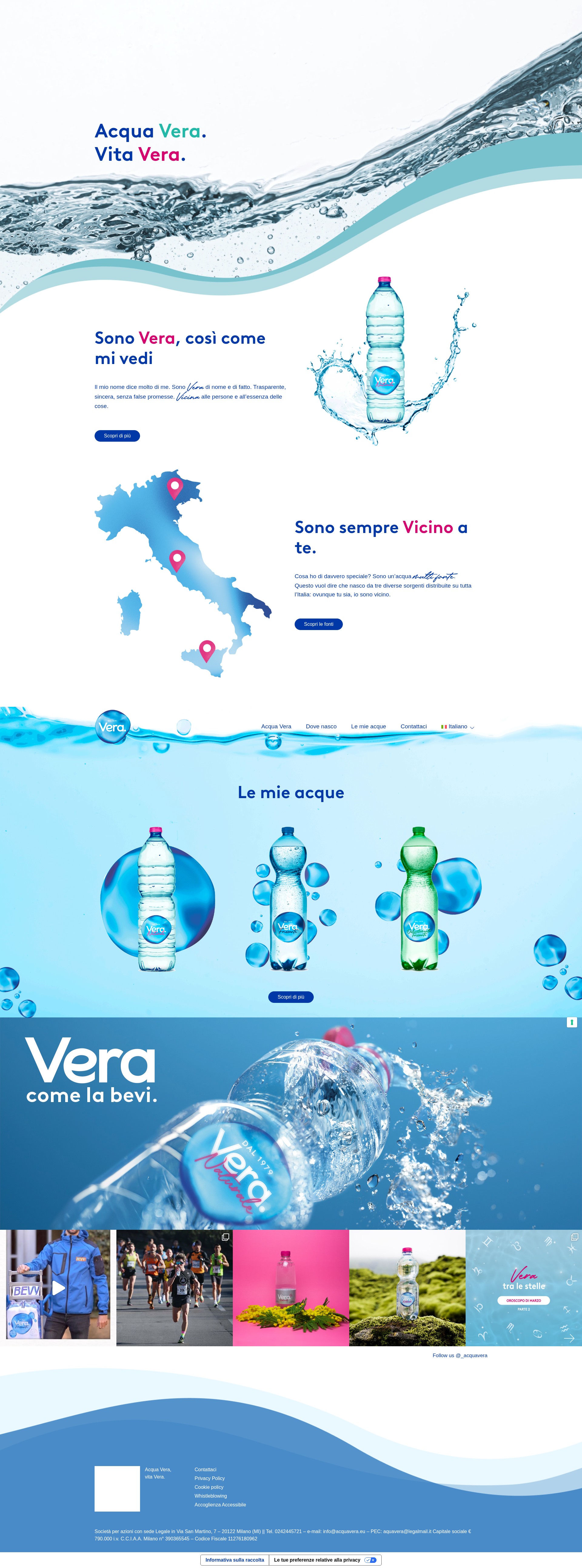 Screenshot of www.acquavera.eu