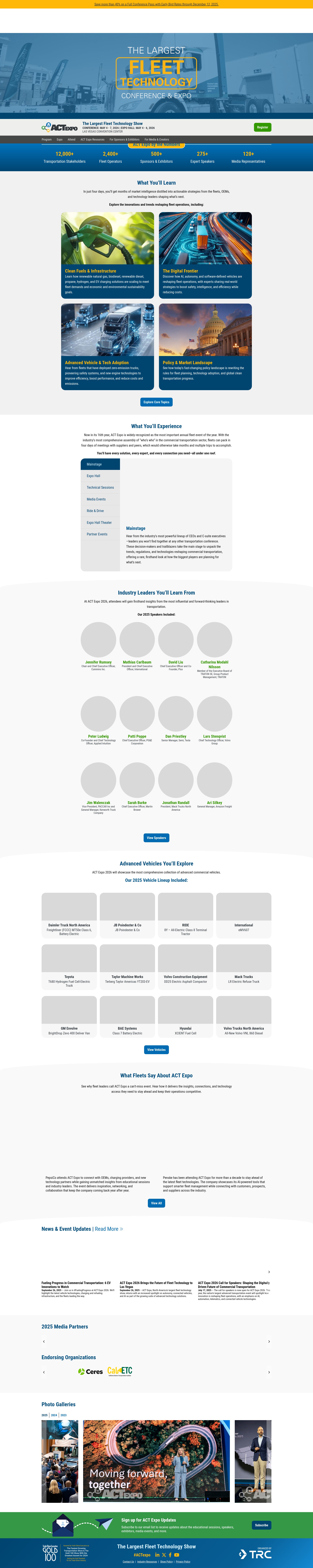 Screenshot of www.actexpo.com