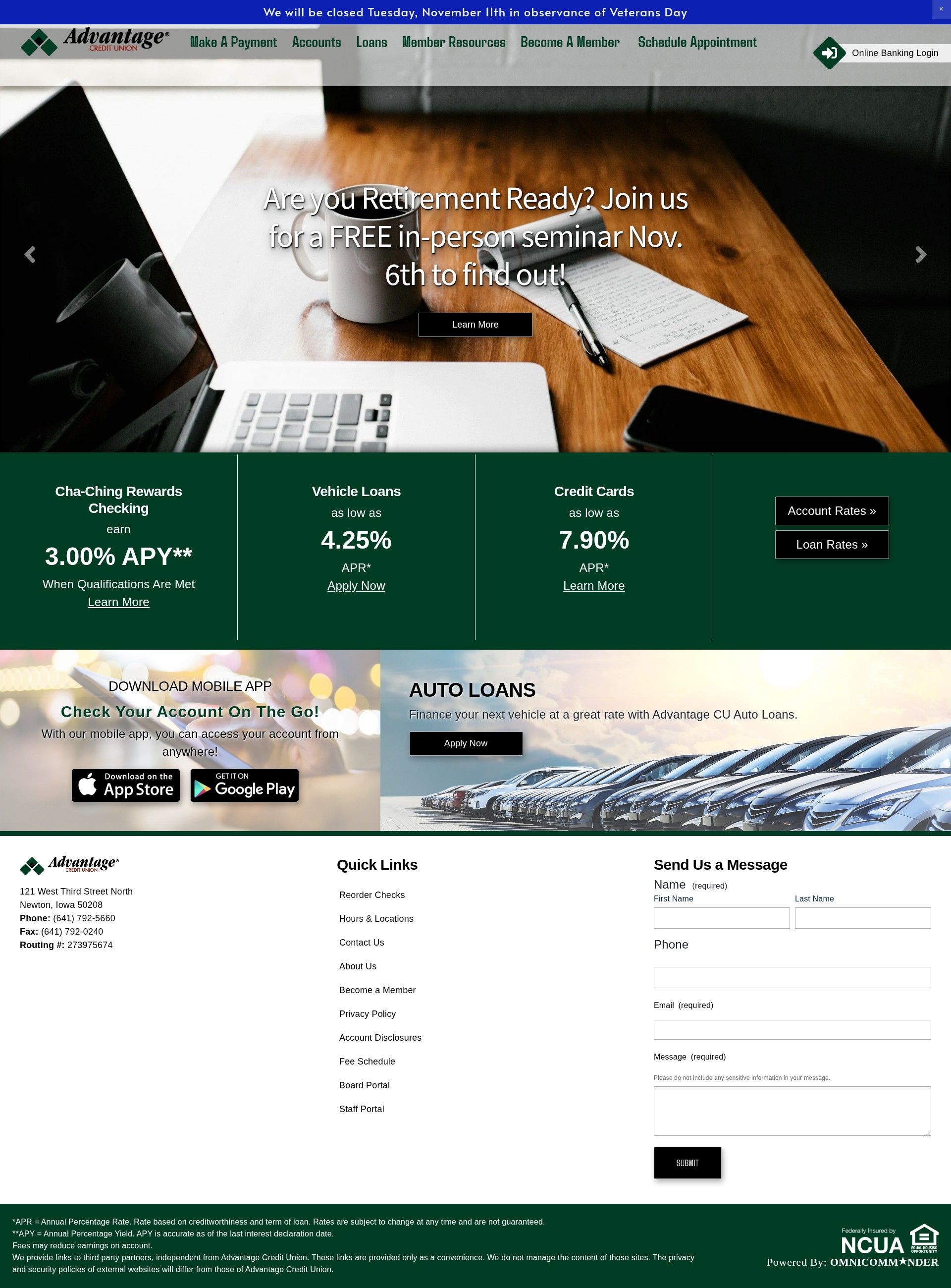 Screenshot of www.acuiowa.org