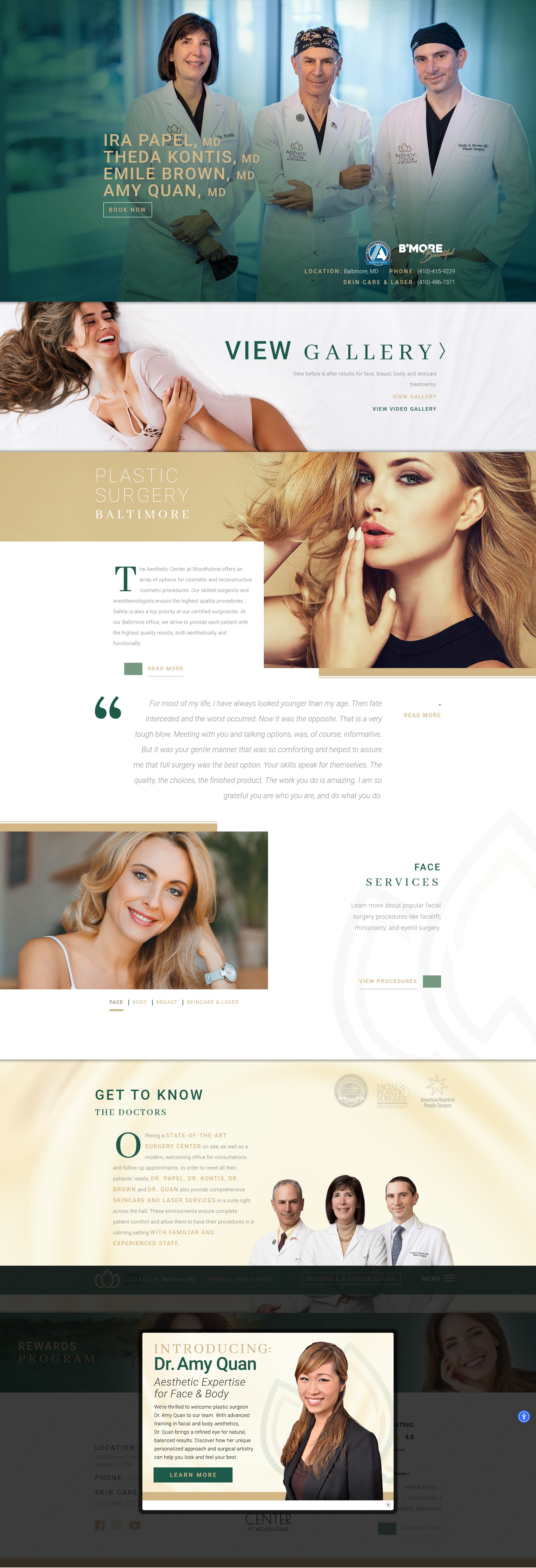 Screenshot of www.acwplasticsurgery.com