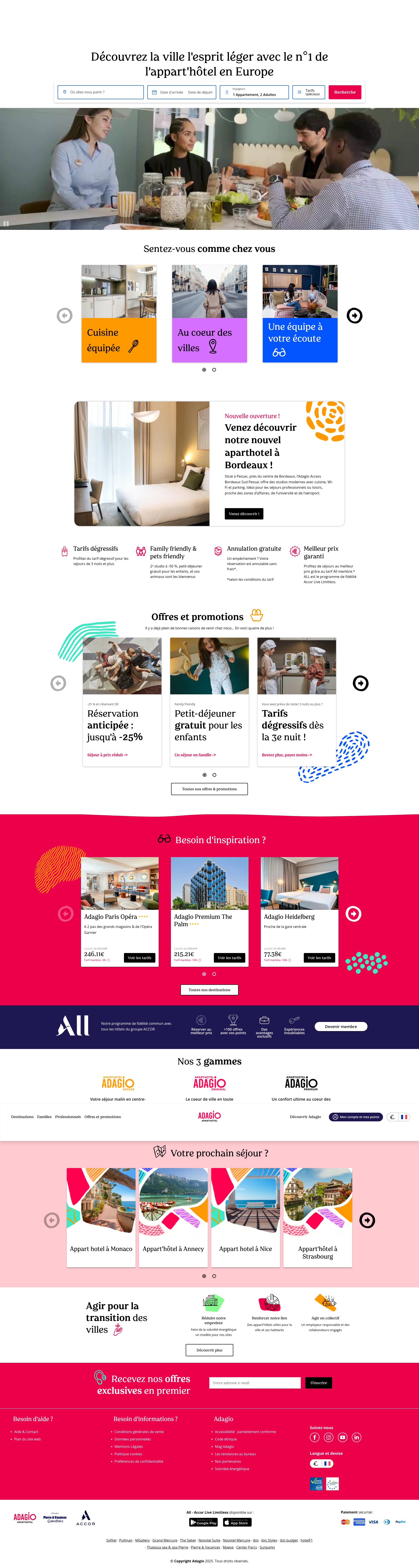 Screenshot of www.adagio-city.com