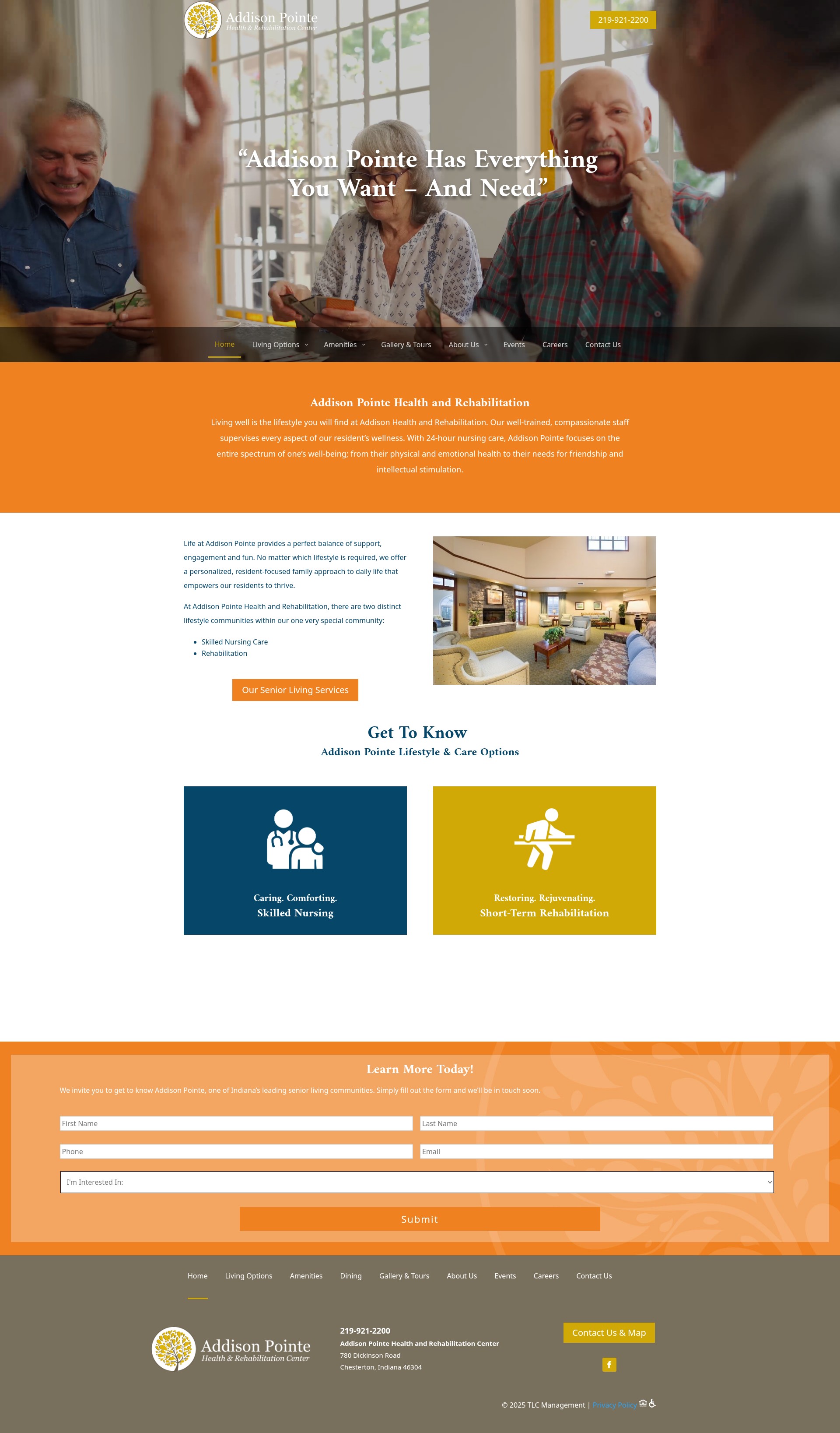 Screenshot of www.addisonpointe.com