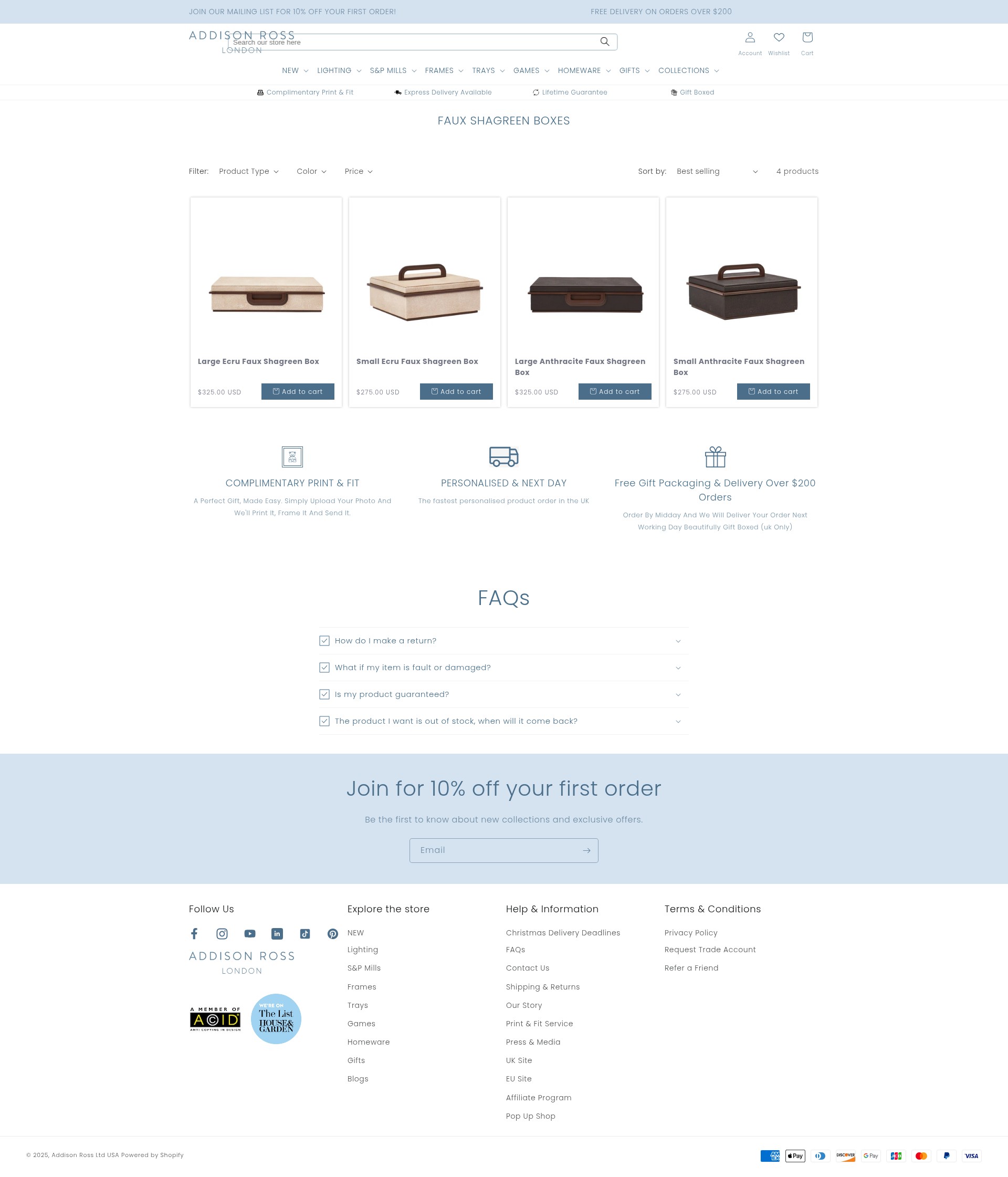 Screenshot of www.addisonross.com