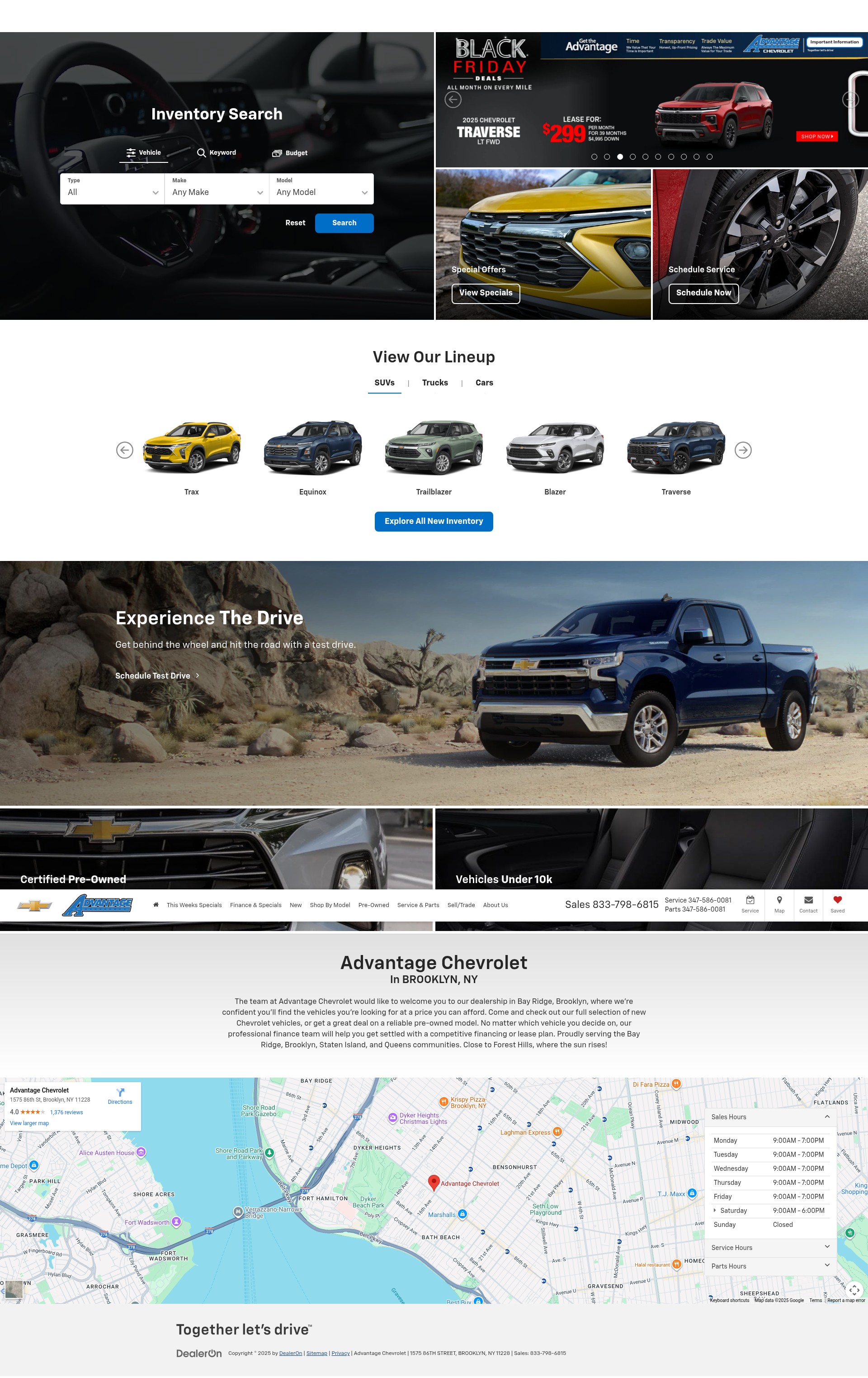Screenshot of www.advantagechevy.net