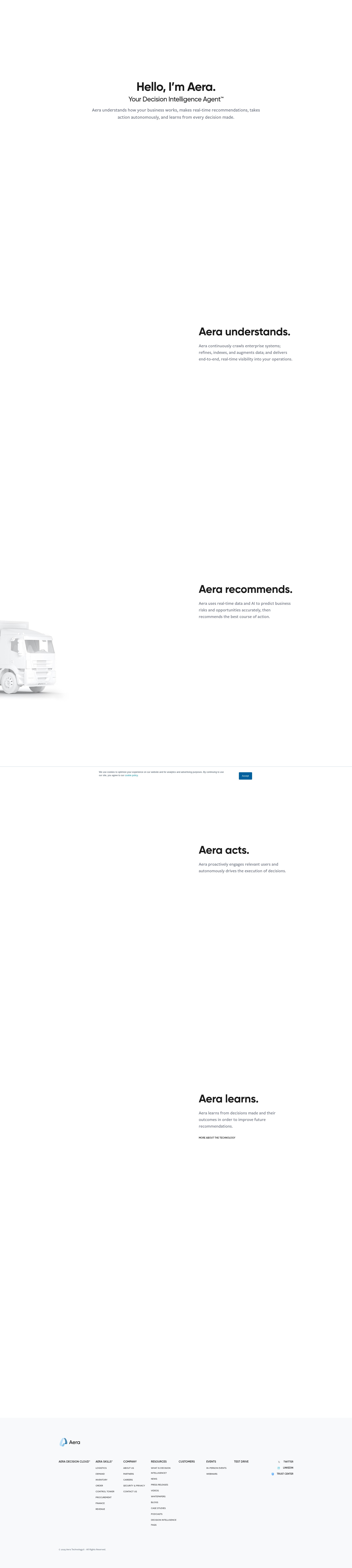Screenshot of www.aeratechnology.com