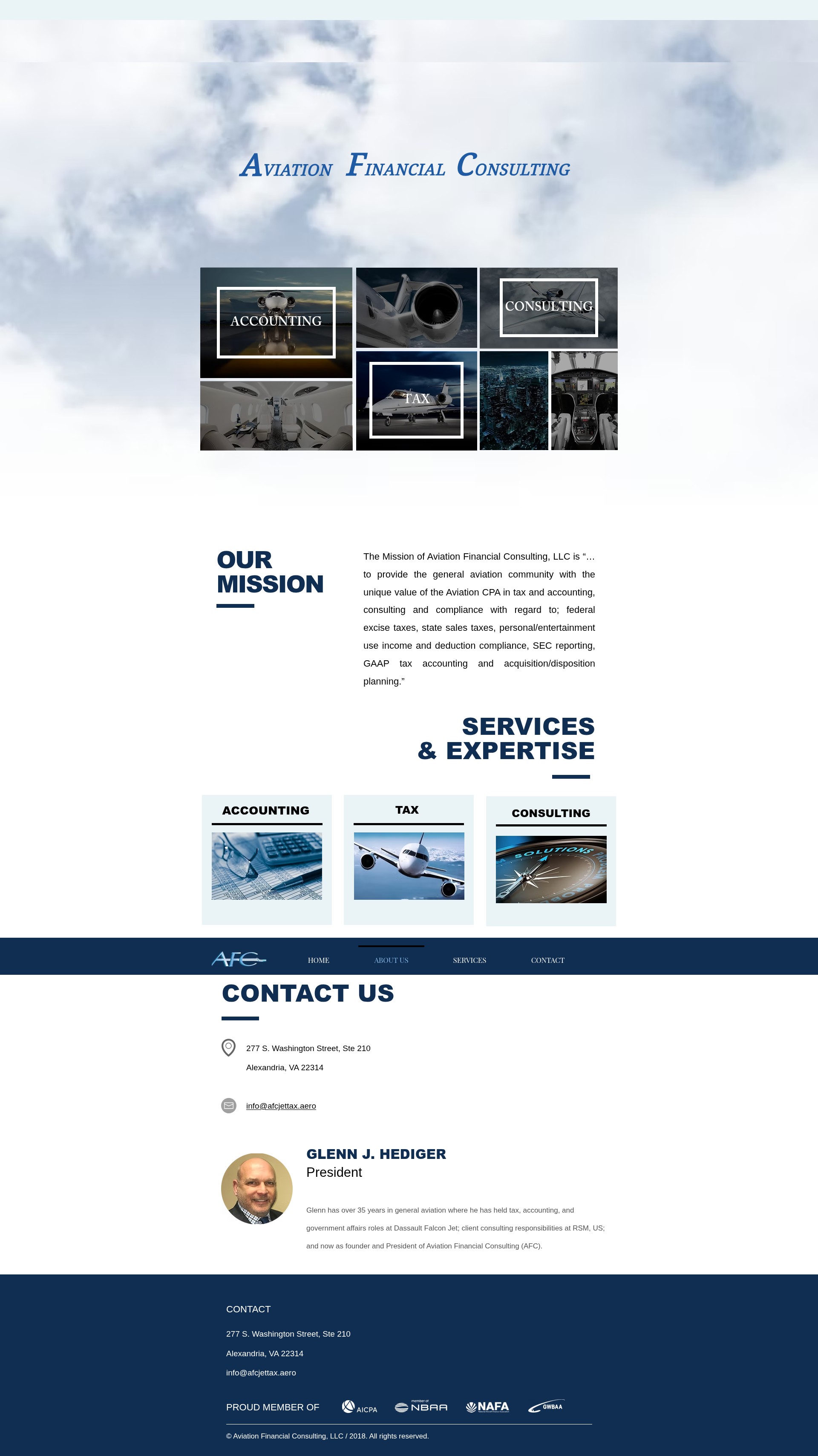 Screenshot of www.afcjettax.aero