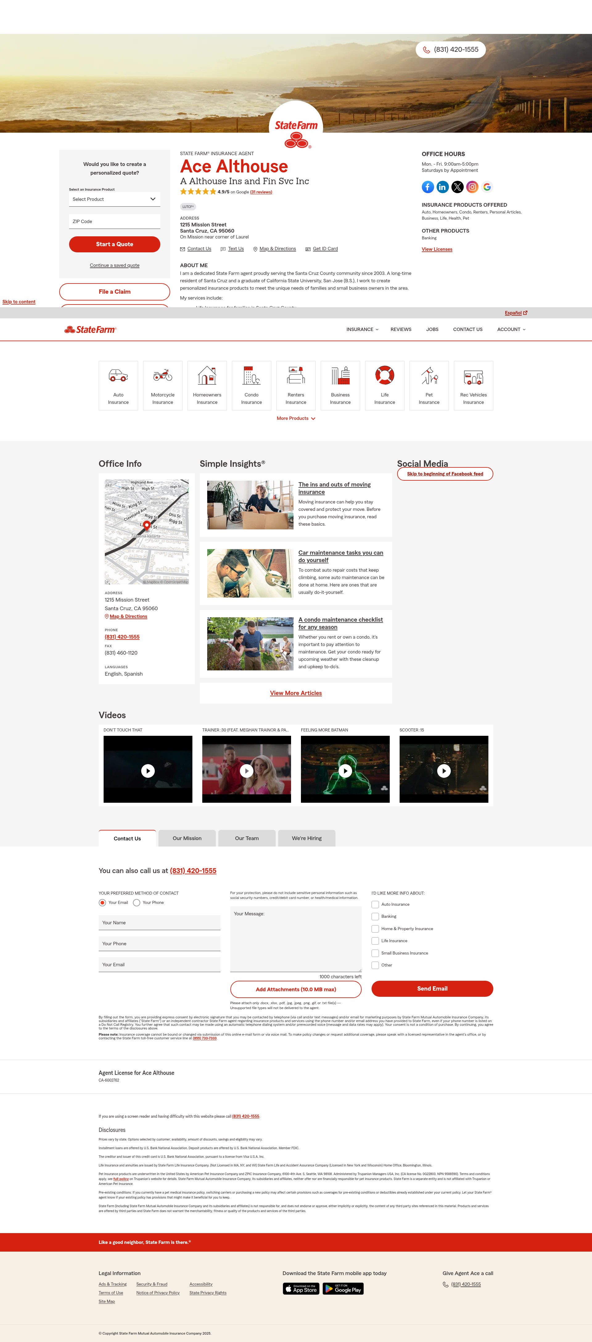 Screenshot of www.agent-ace.com